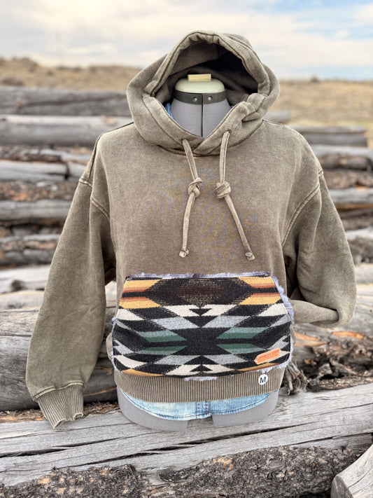 CROP Hoodie Sweatshirt - Medium