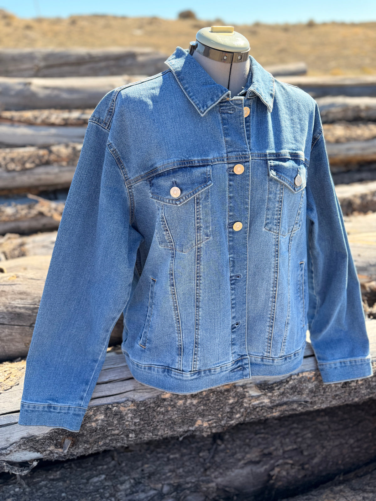 Jean Jacket with Pendleton ~Ladies XL