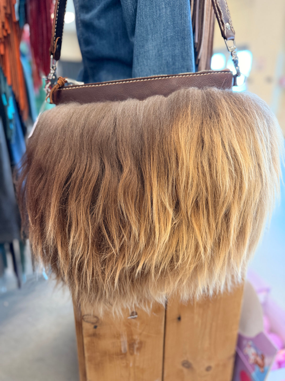 Mongolian Sheep Shoulder Bag