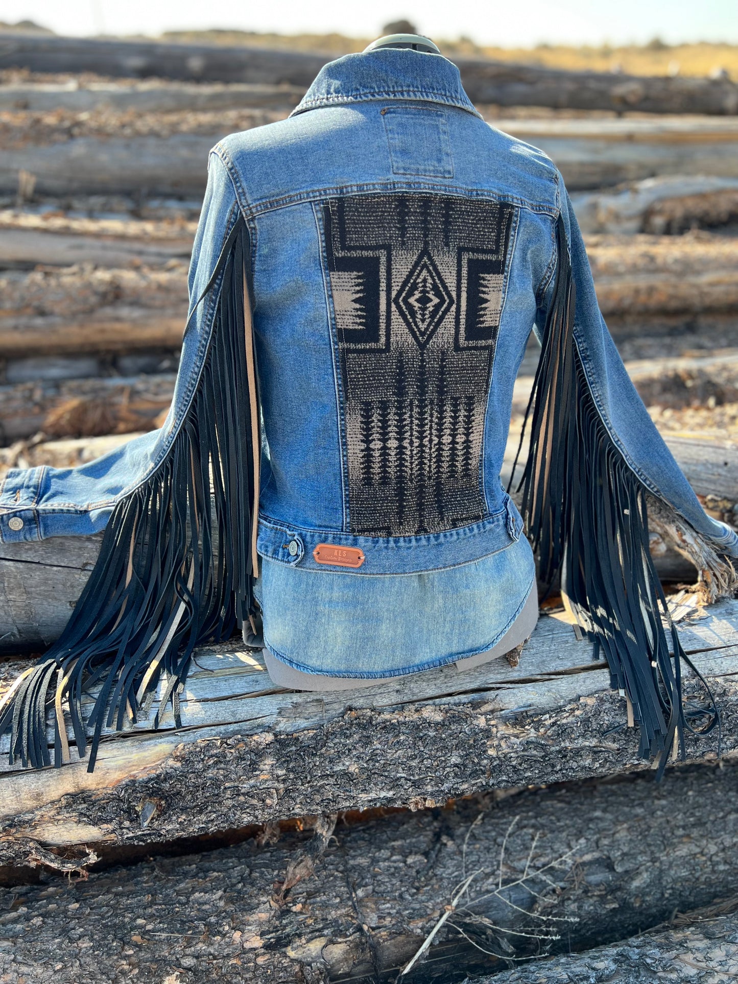 Fringe Jacket with Pendleton ~Ladies M/L