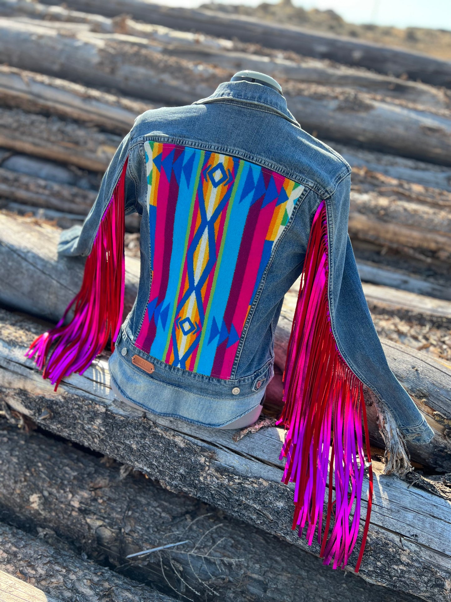 Fringe Jacket with Pendleton ~Ladies M