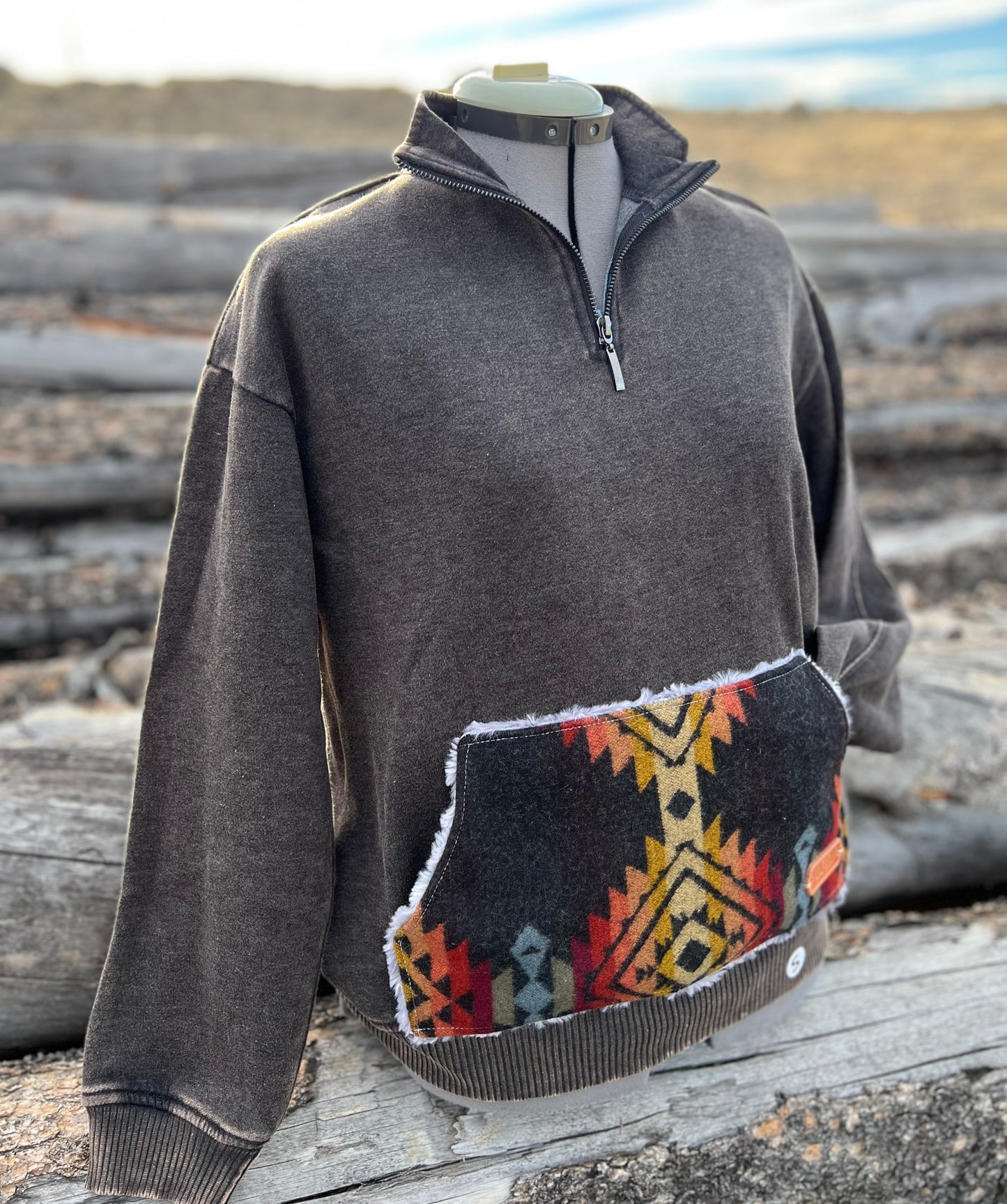 1/4 Zip Sweatshirt - Small