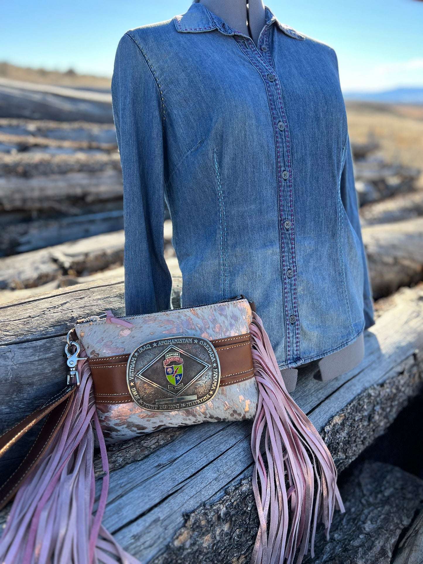 Buckle Bag + Wristlet