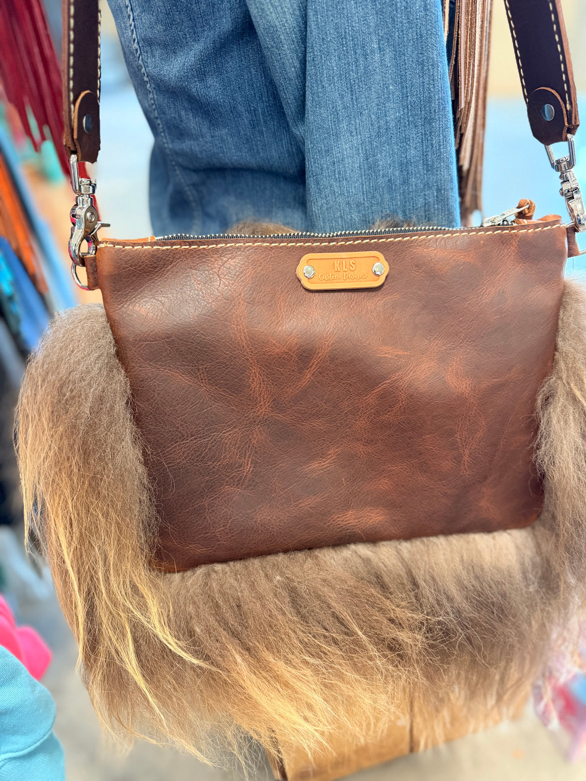 Mongolian Sheep Shoulder Bag
