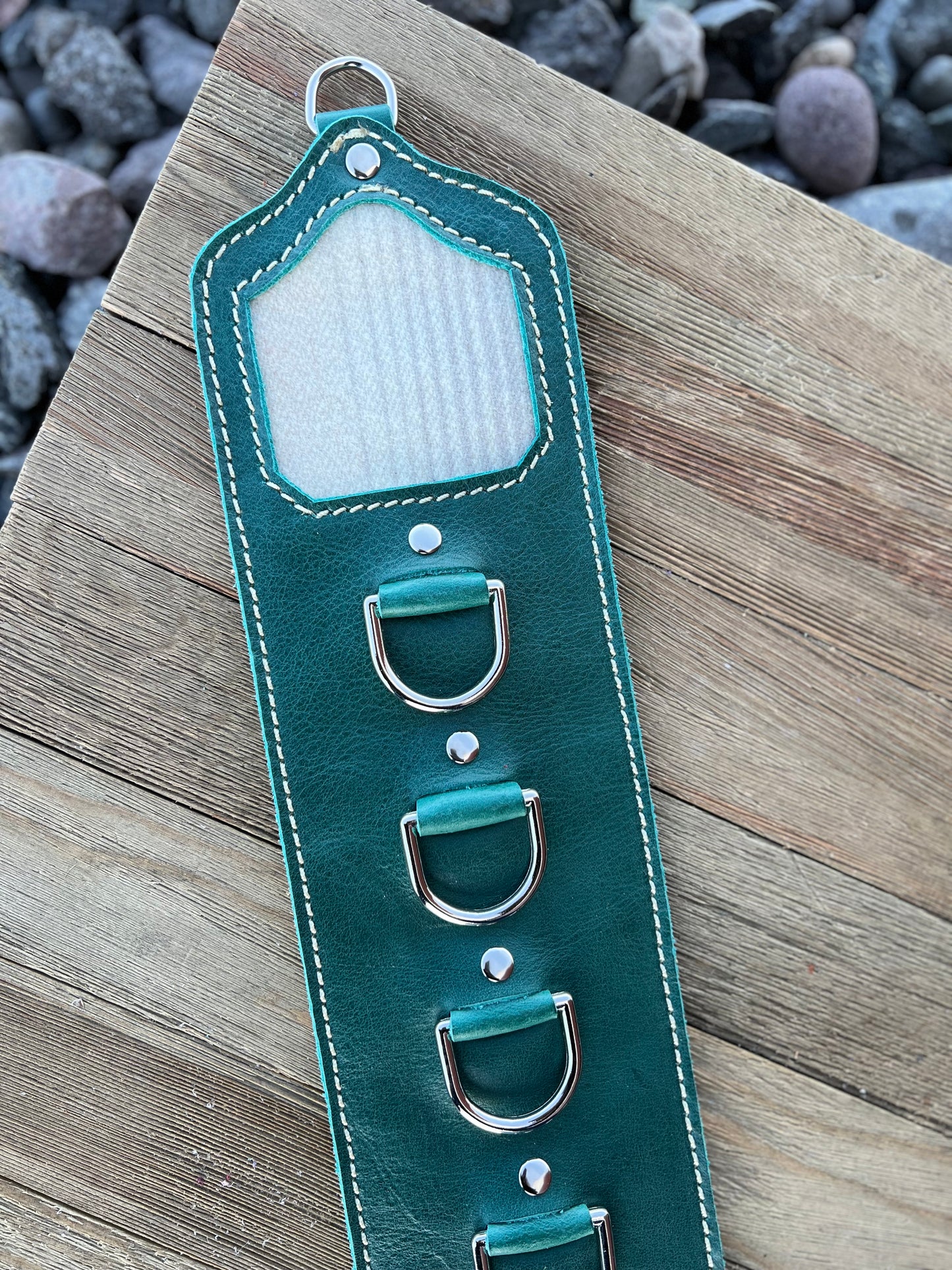 5 Ring Leather Wild Rag Holder