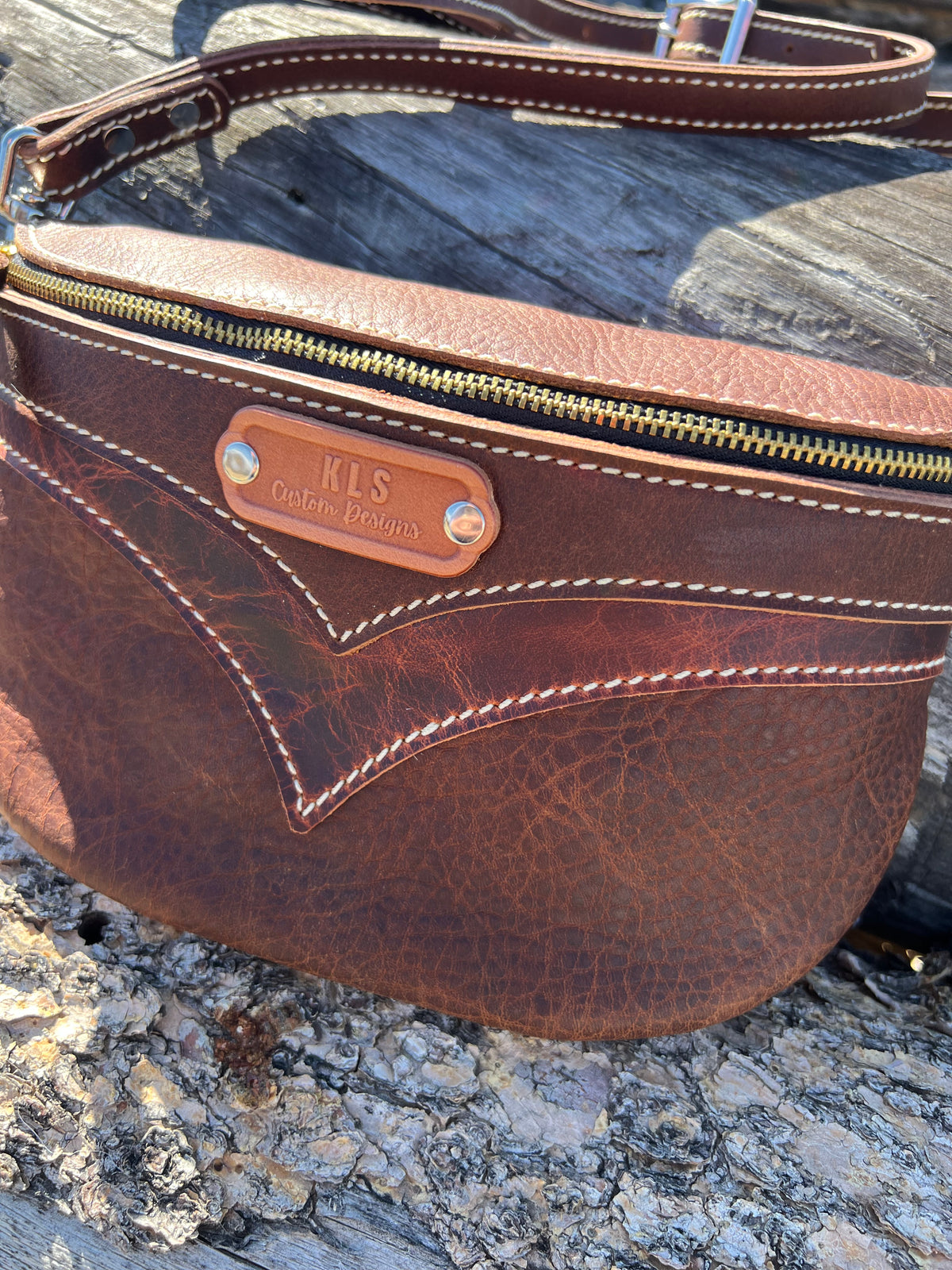 Bison Sling Bag + Leather Strap