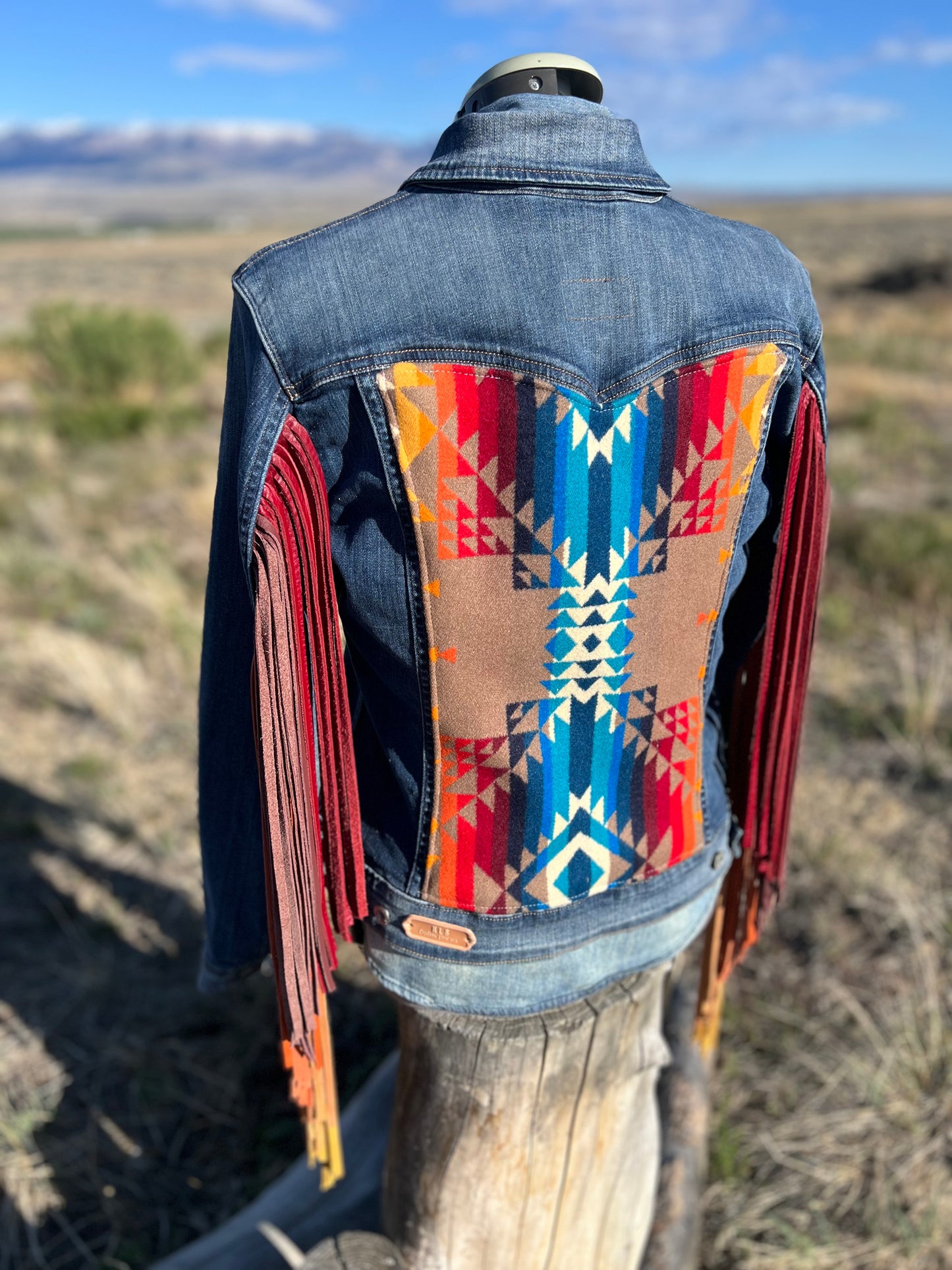 Fringe Jacket with Pendleton ~Ladies XL