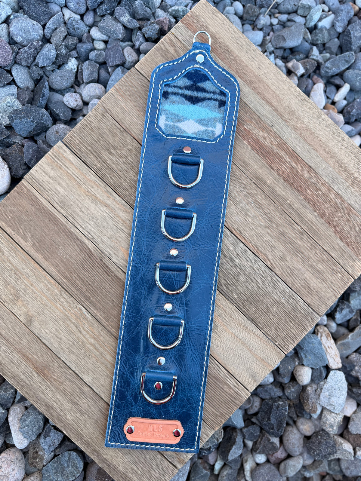 5 Ring Leather Wild Rag Holder