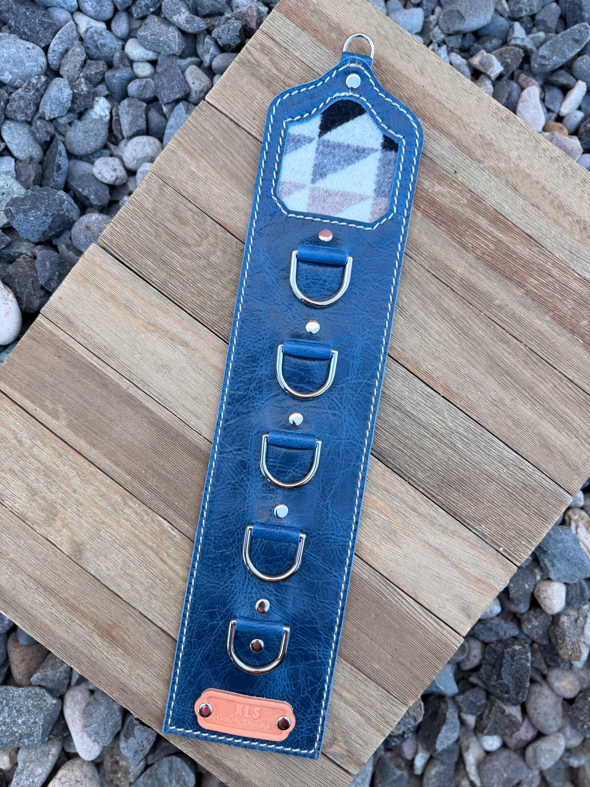 5 Ring Leather Wild Rag Holder
