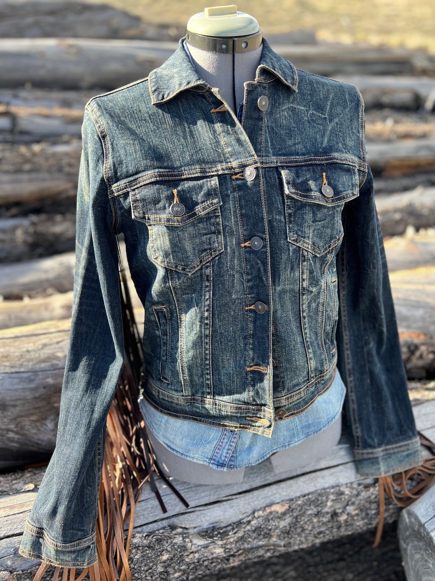 Fringe Jacket with Pendleton ~Ladies M