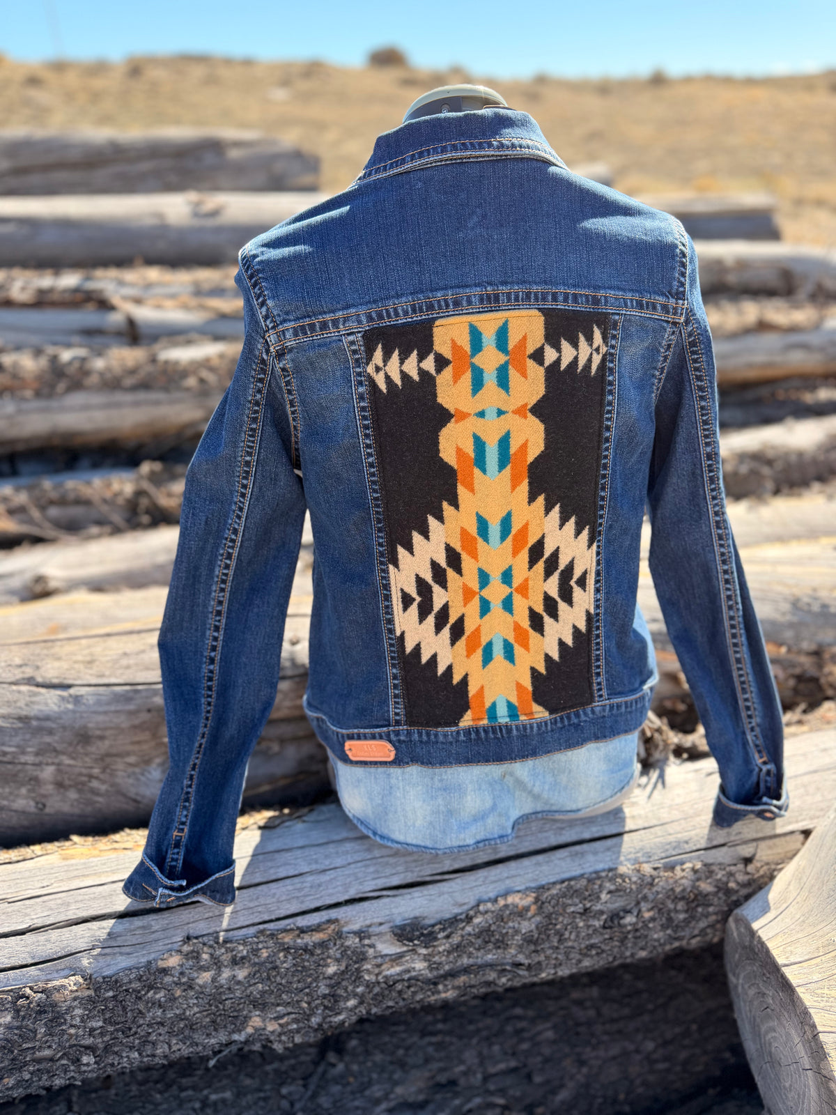 Jean Jacket with Pendleton ~Ladies L