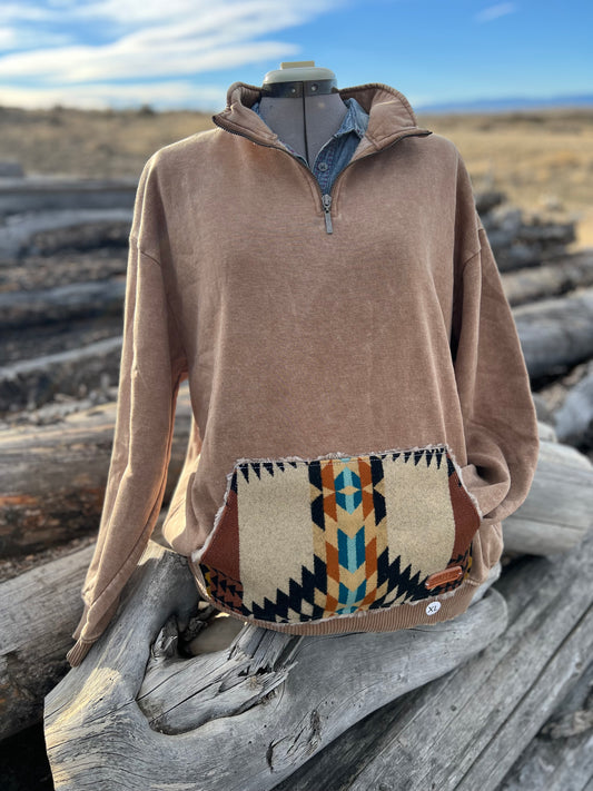 1/4 Zip Sweatshirt - 1X