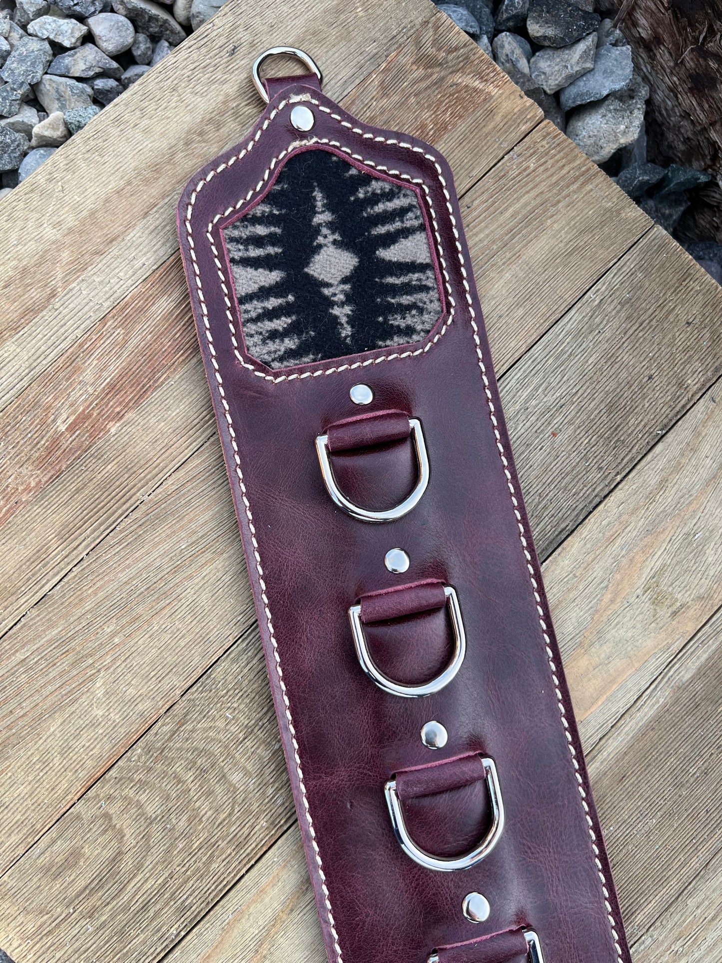 5 Ring Leather Wild Rag Holder