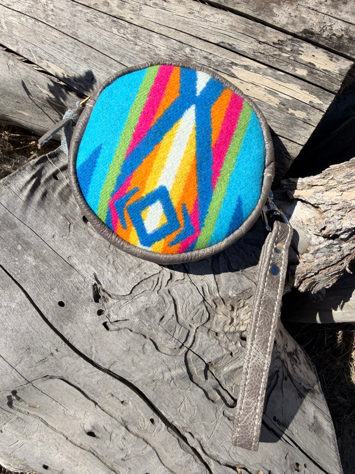 Mini Round Wristlet