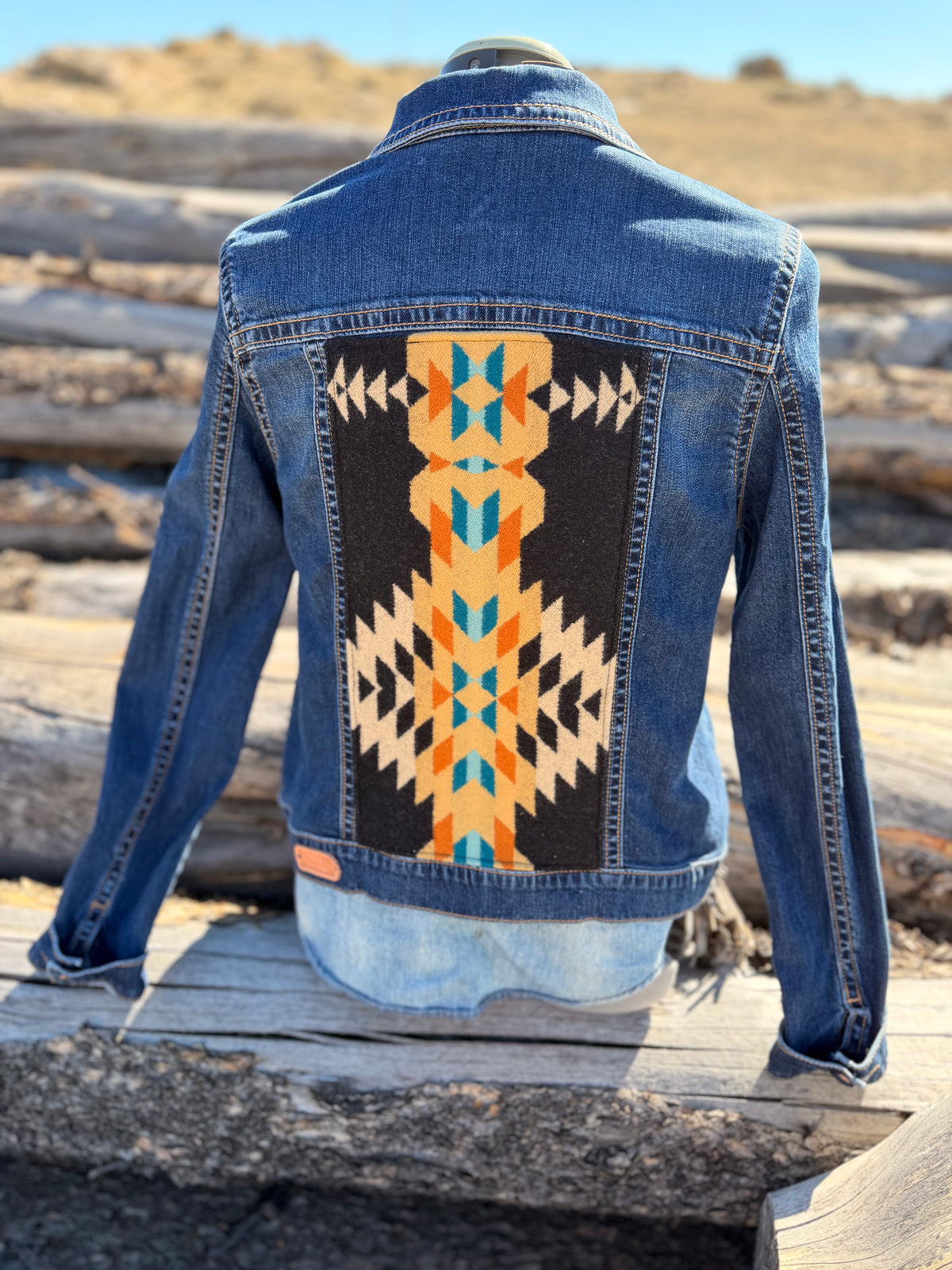 Jean Jacket with Pendleton ~Ladies L
