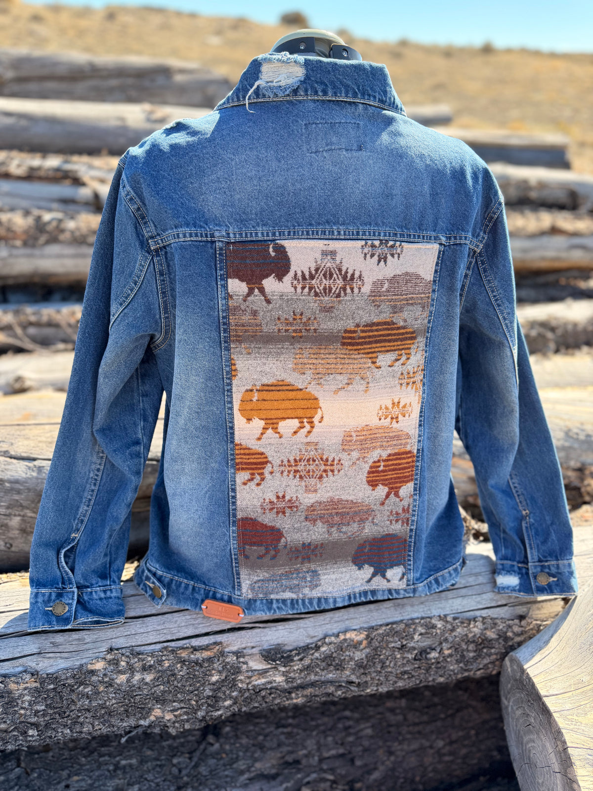 Jean Jacket with Pendleton ~Ladies XL