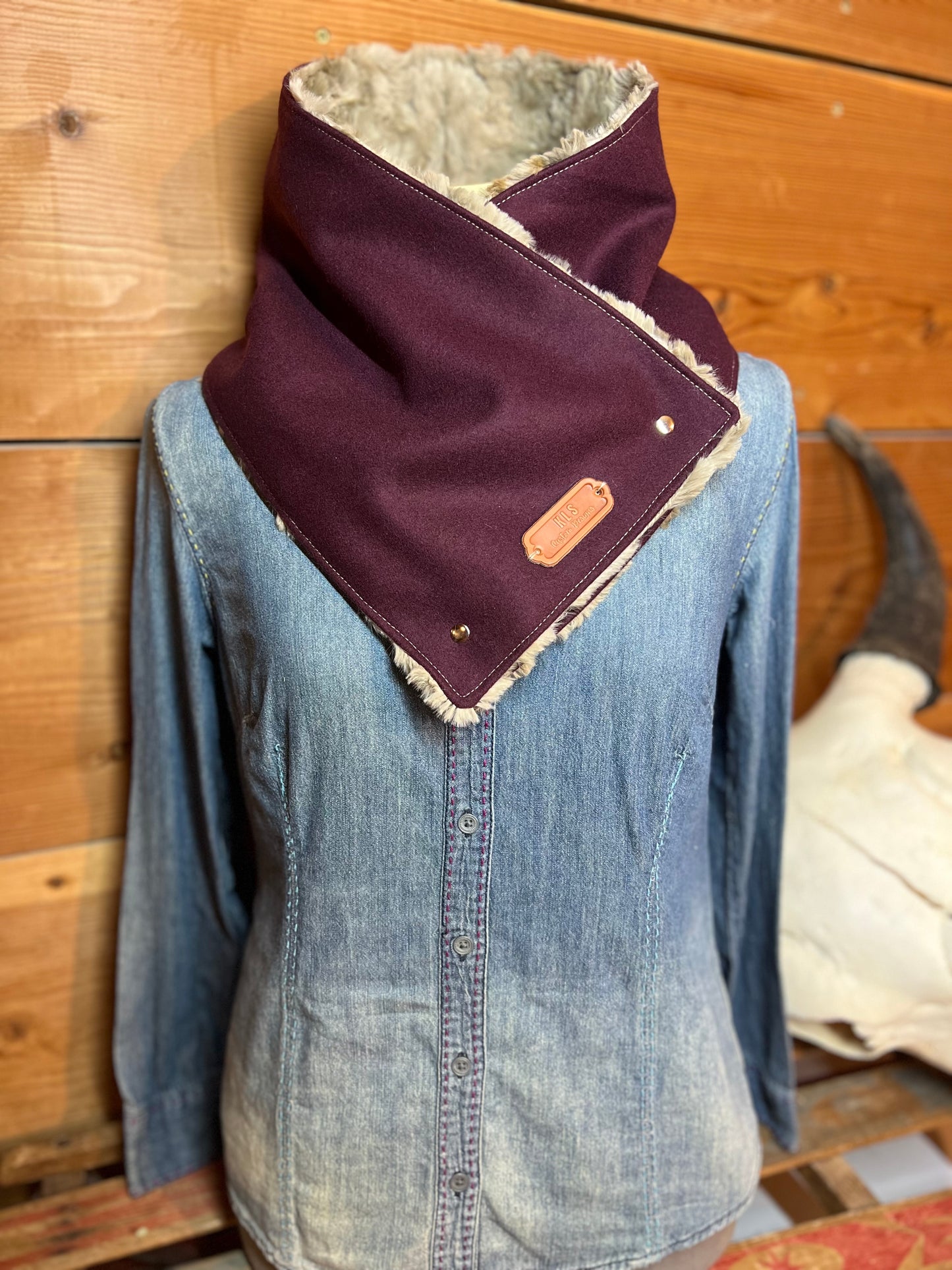 Neck Cowl - Plum