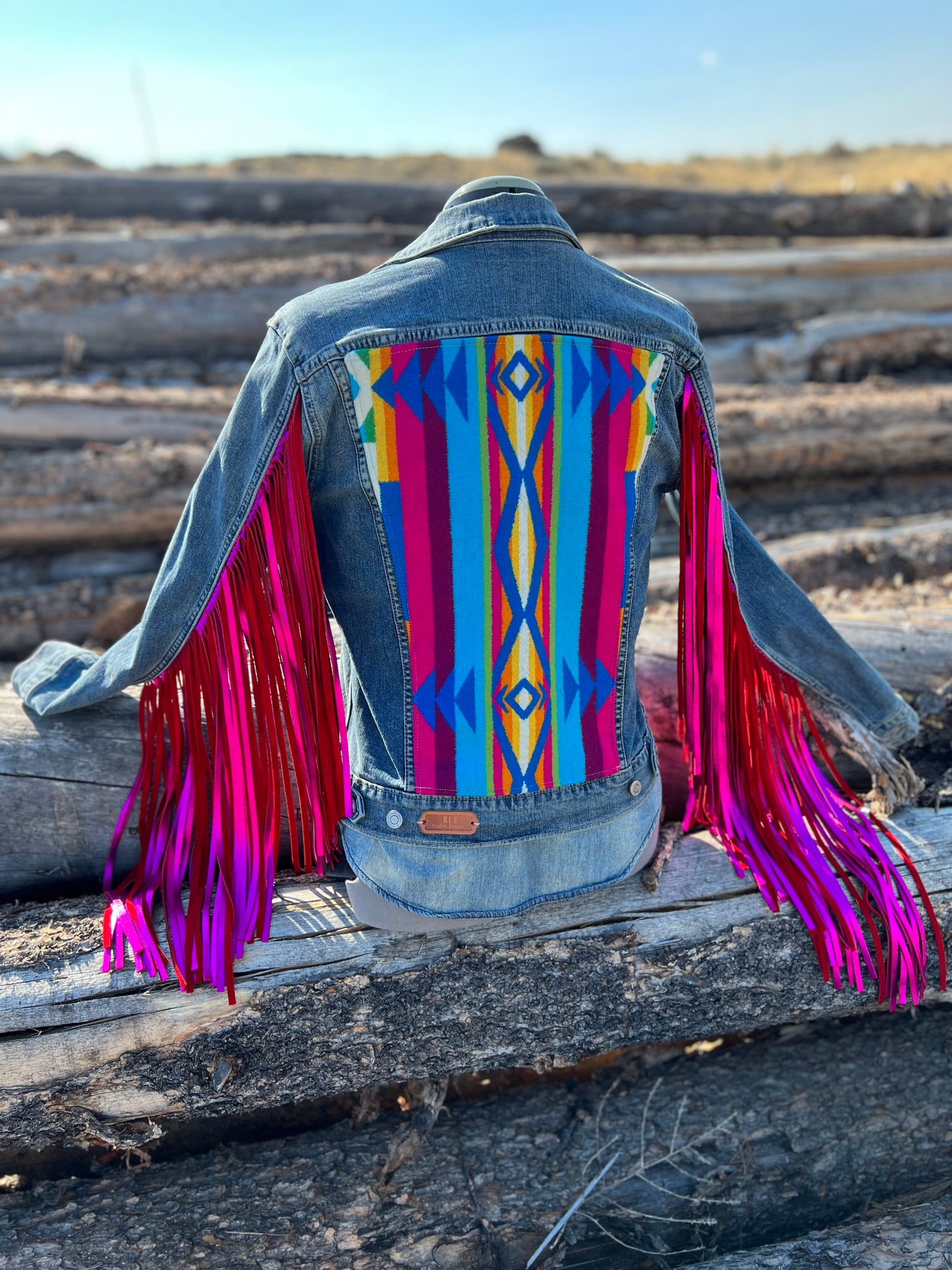 Fringe Jacket with Pendleton ~Ladies M