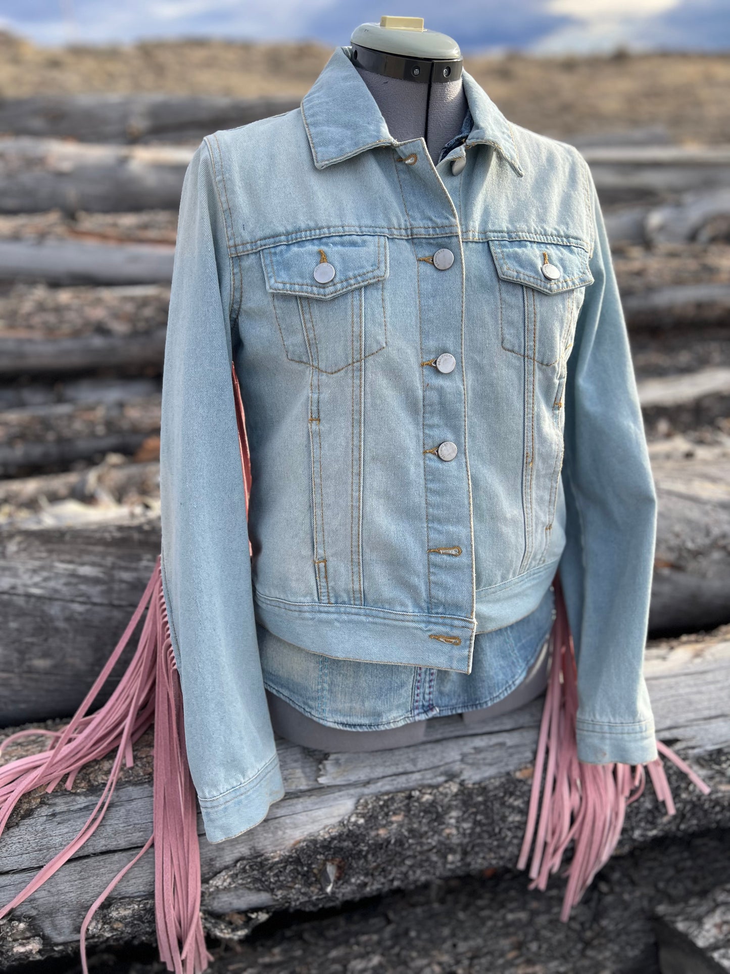 Fringe Jacket with Pendleton ~Ladies M