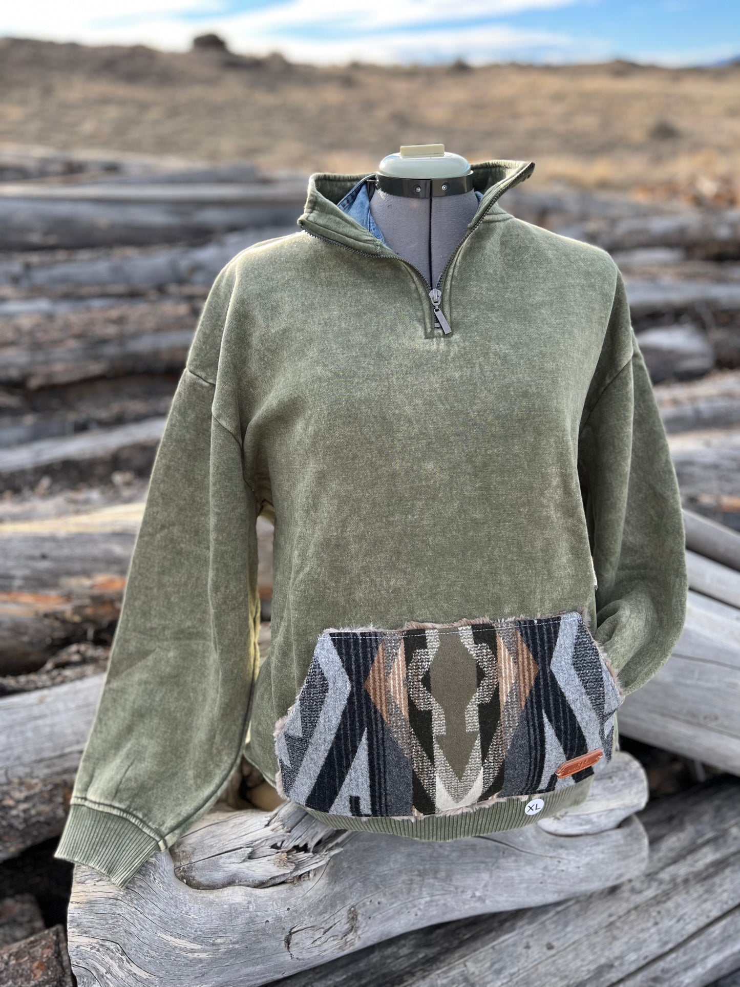 1/4 Zip Sweatshirt - 1X