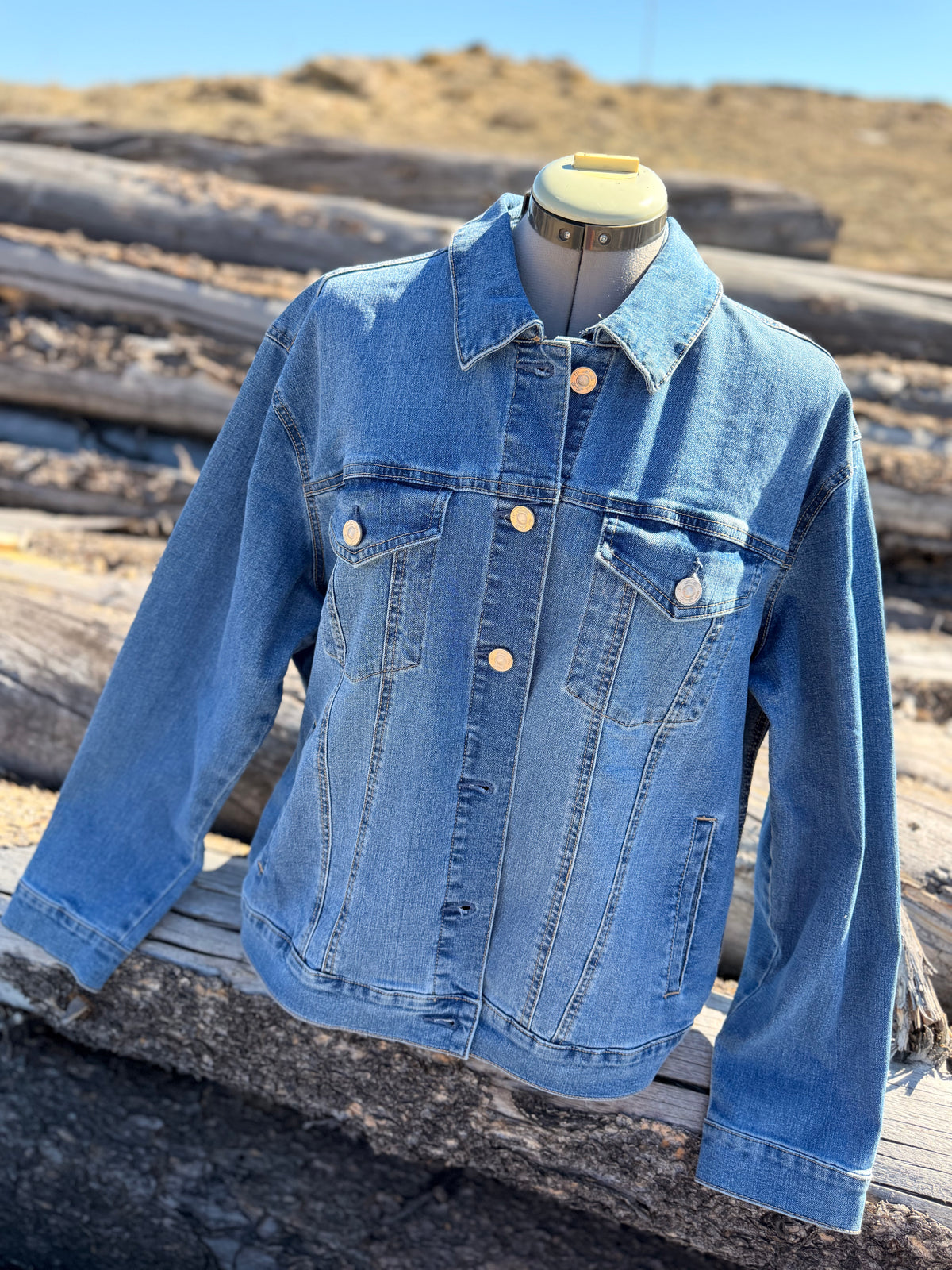 Jean Jacket with Pendleton ~Ladies XL