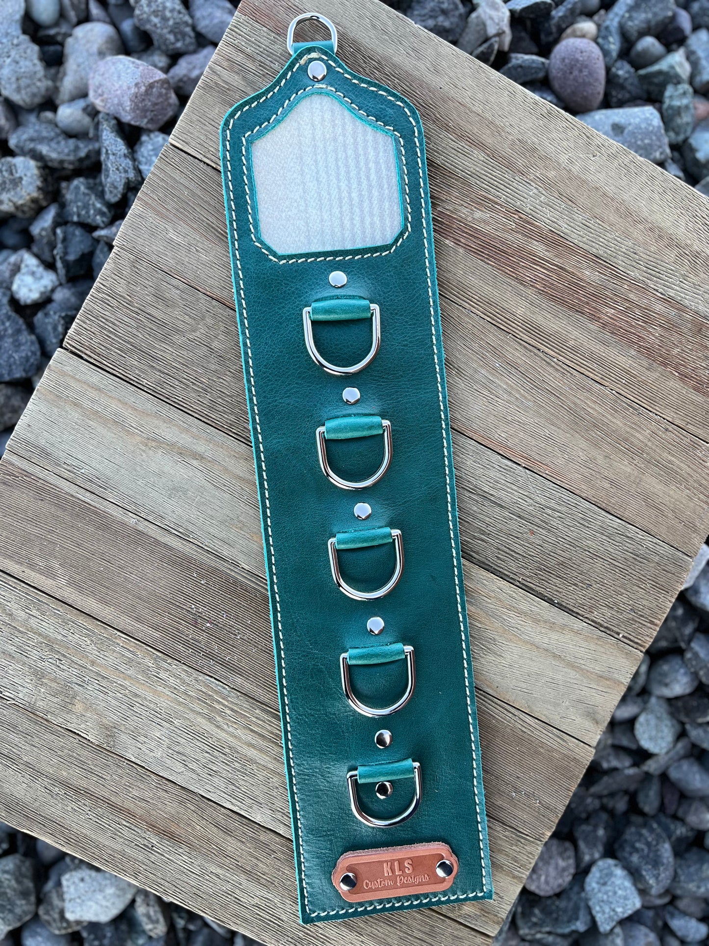 5 Ring Leather Wild Rag Holder