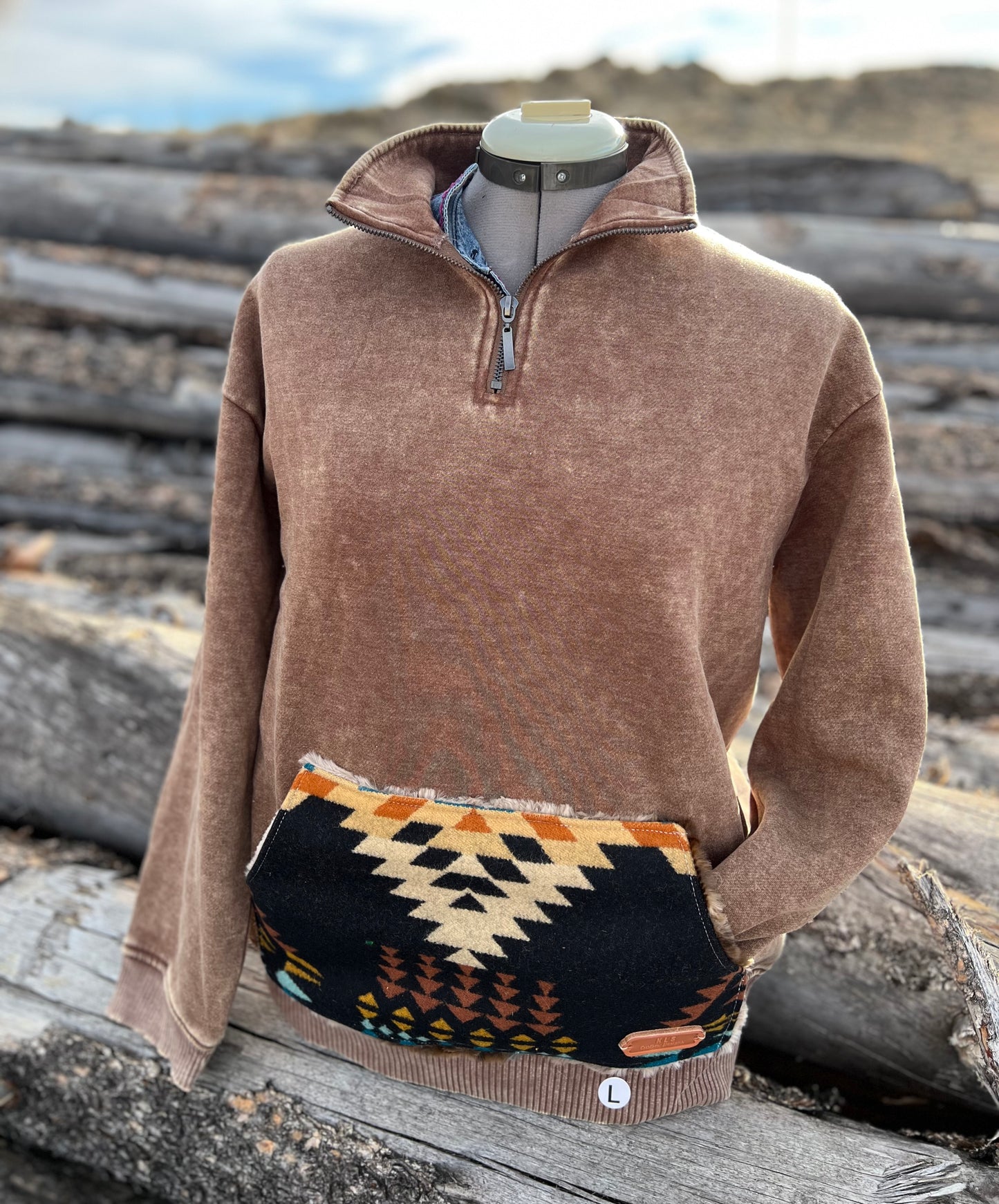 1/4 Zip Sweatshirt - Large