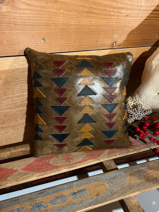 Mini ‘Quilted’ Leather Pillow