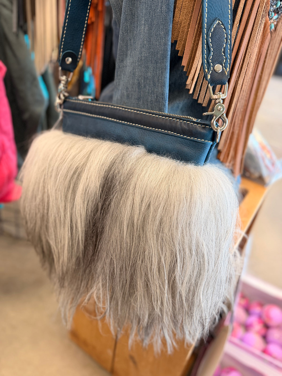 Mongolian Sheep Shoulder Bag