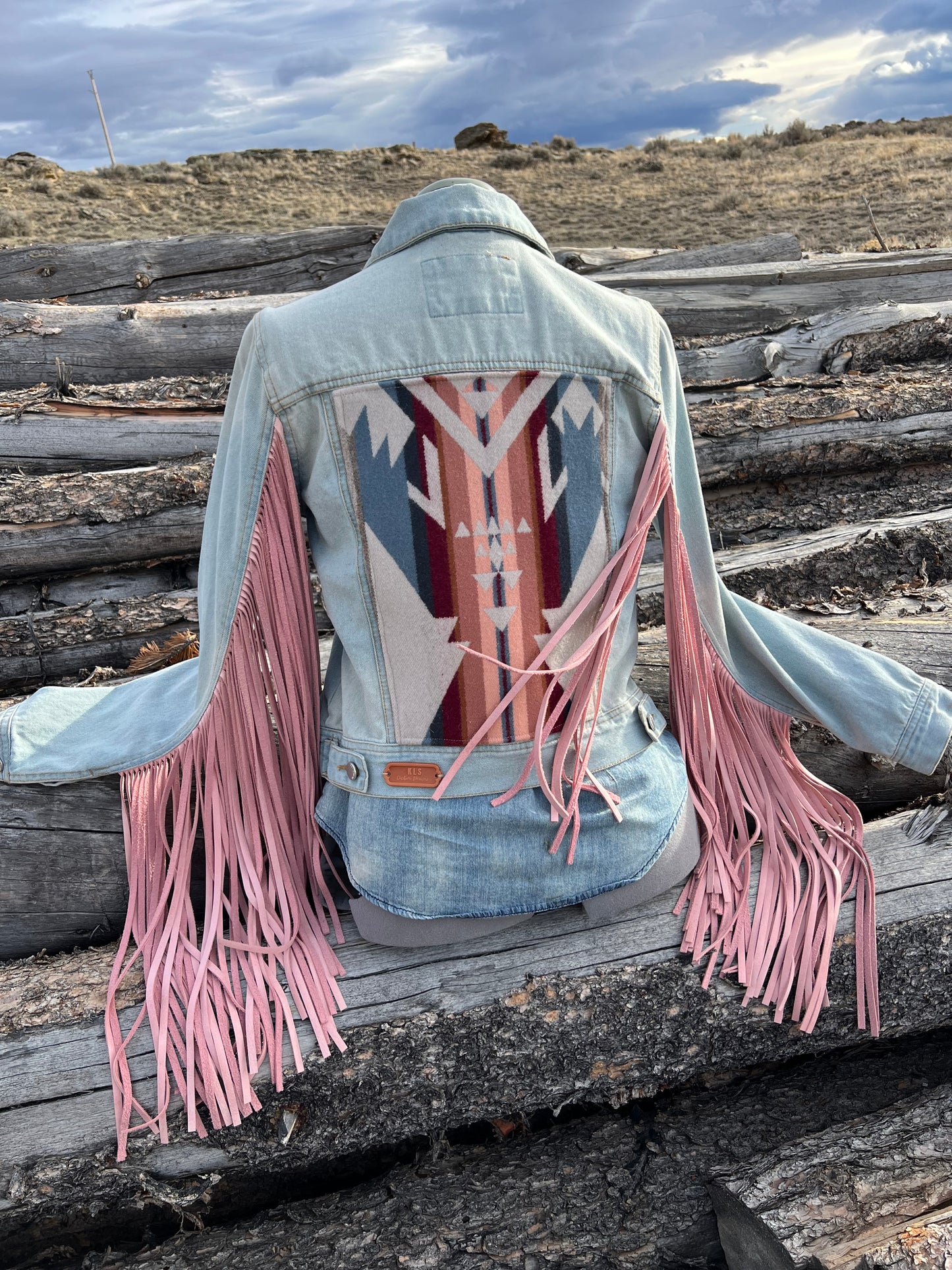 Fringe Jacket with Pendleton ~Ladies M