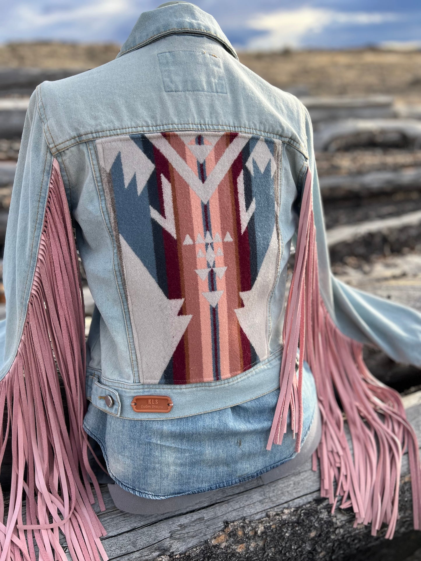 Fringe Jacket with Pendleton ~Ladies M