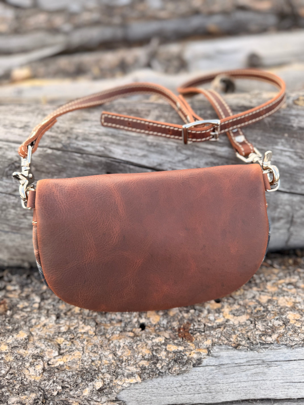 Sling Bag - *Special Edition* Pendleton Plaid - Bison Leather + Leather Strap