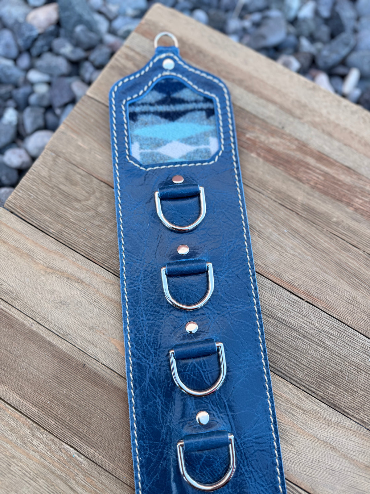 5 Ring Leather Wild Rag Holder