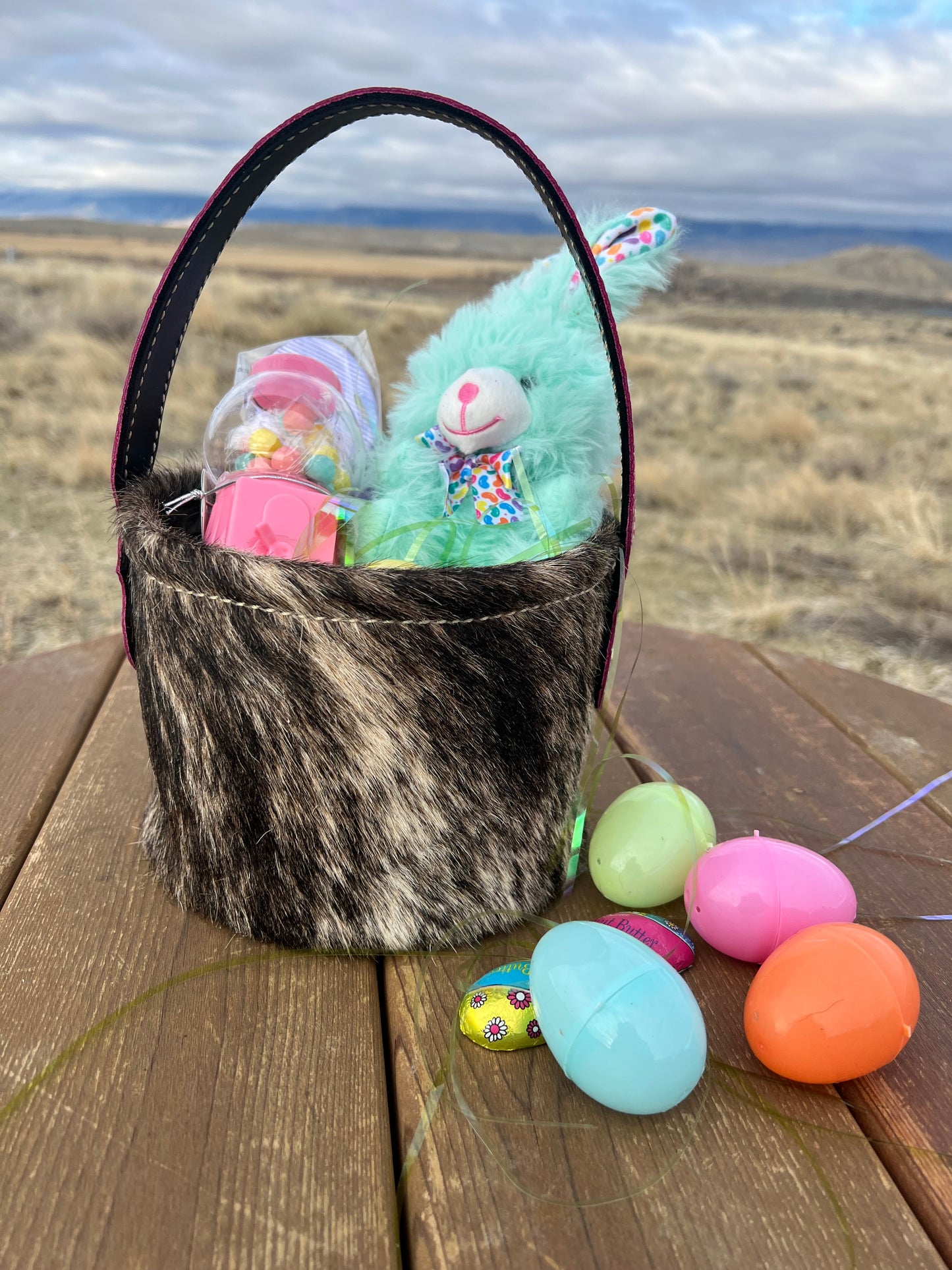 Leather Basket - Mini Size