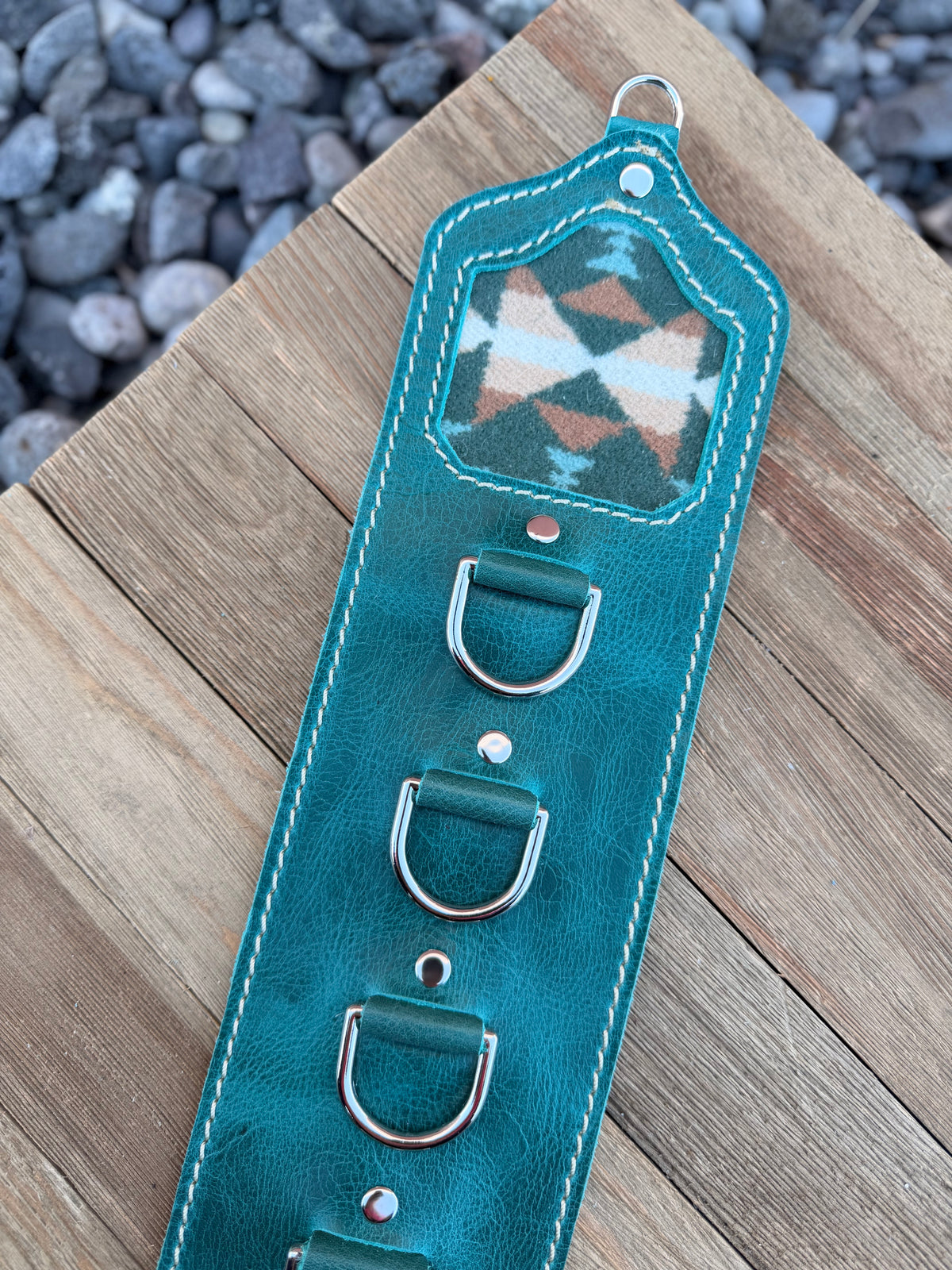 5 Ring Leather Wild Rag Holder