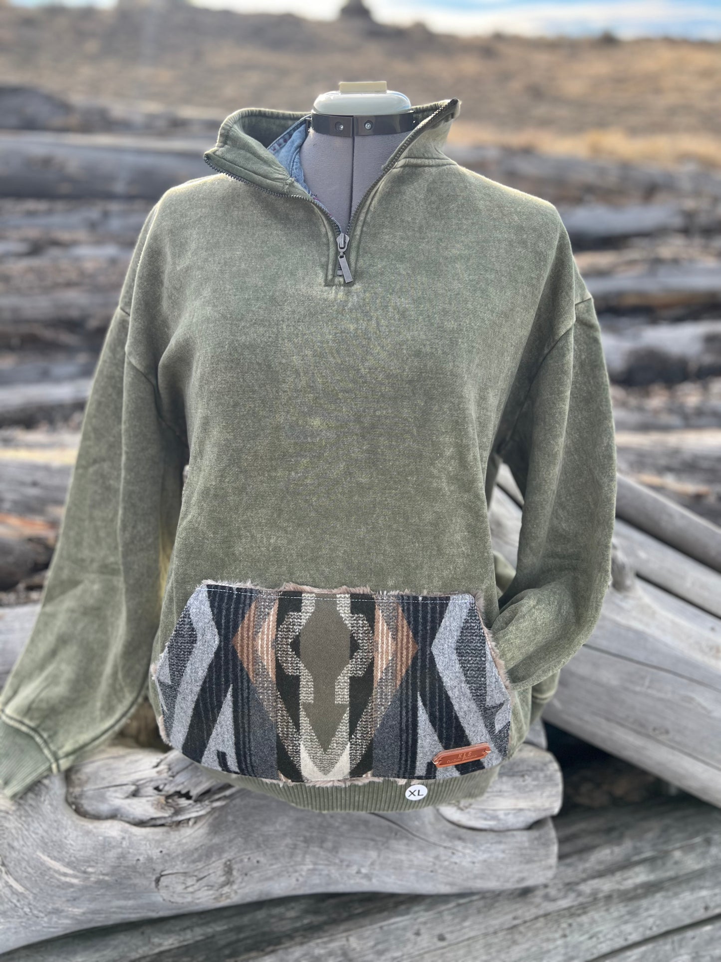 1/4 Zip Sweatshirt - 1X