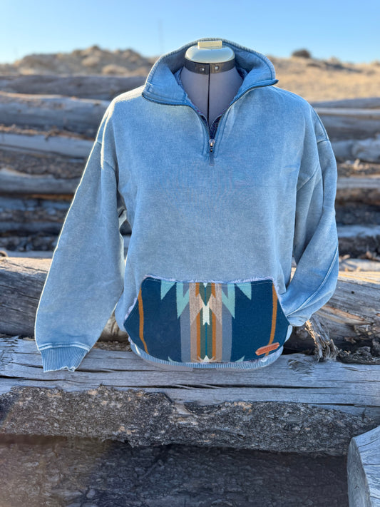 1/4 Zip Sweatshirt - Small