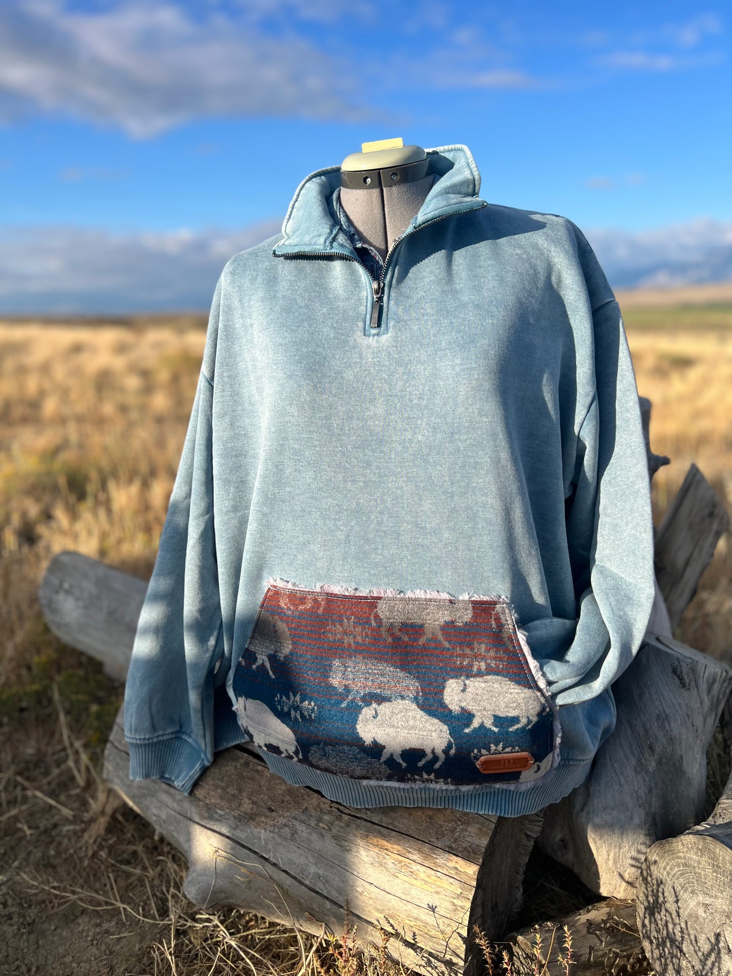 1/4 Zip Sweatshirt - 1X