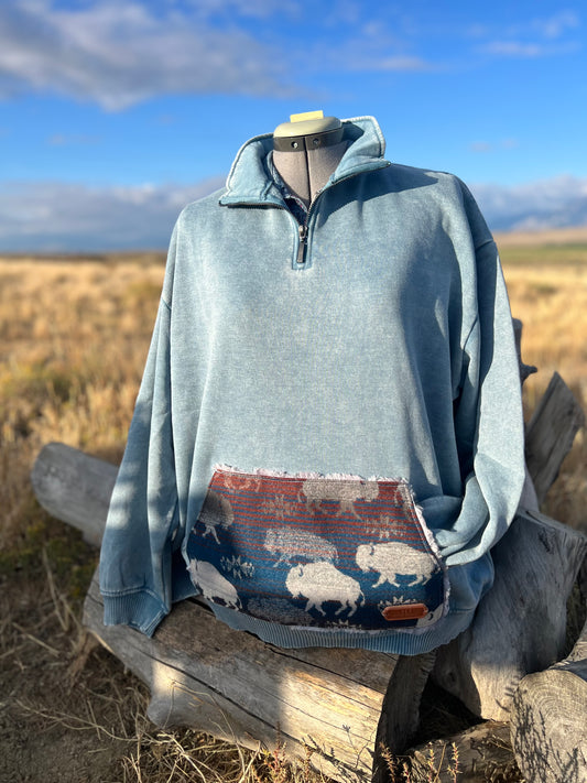 1/4 Zip Sweatshirt - 1X