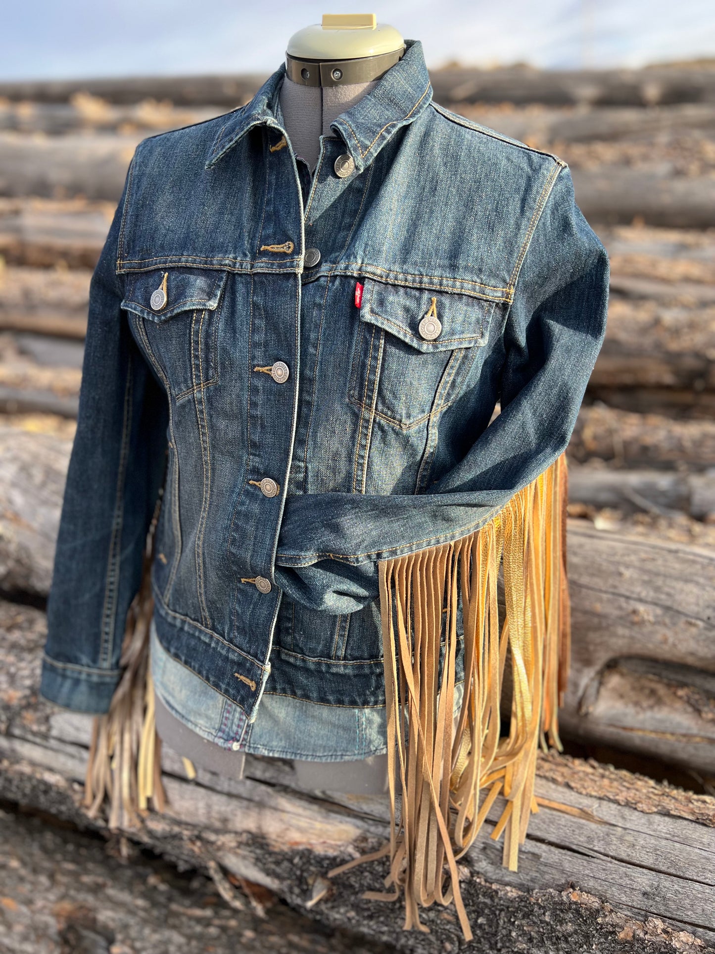 Fringe Jacket with Pendleton ~Ladies M