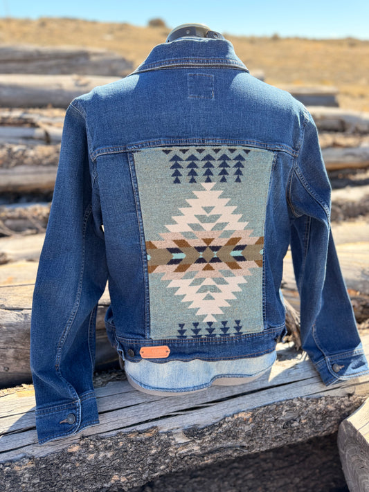 Jean Jacket with Pendleton ~Ladies XL
