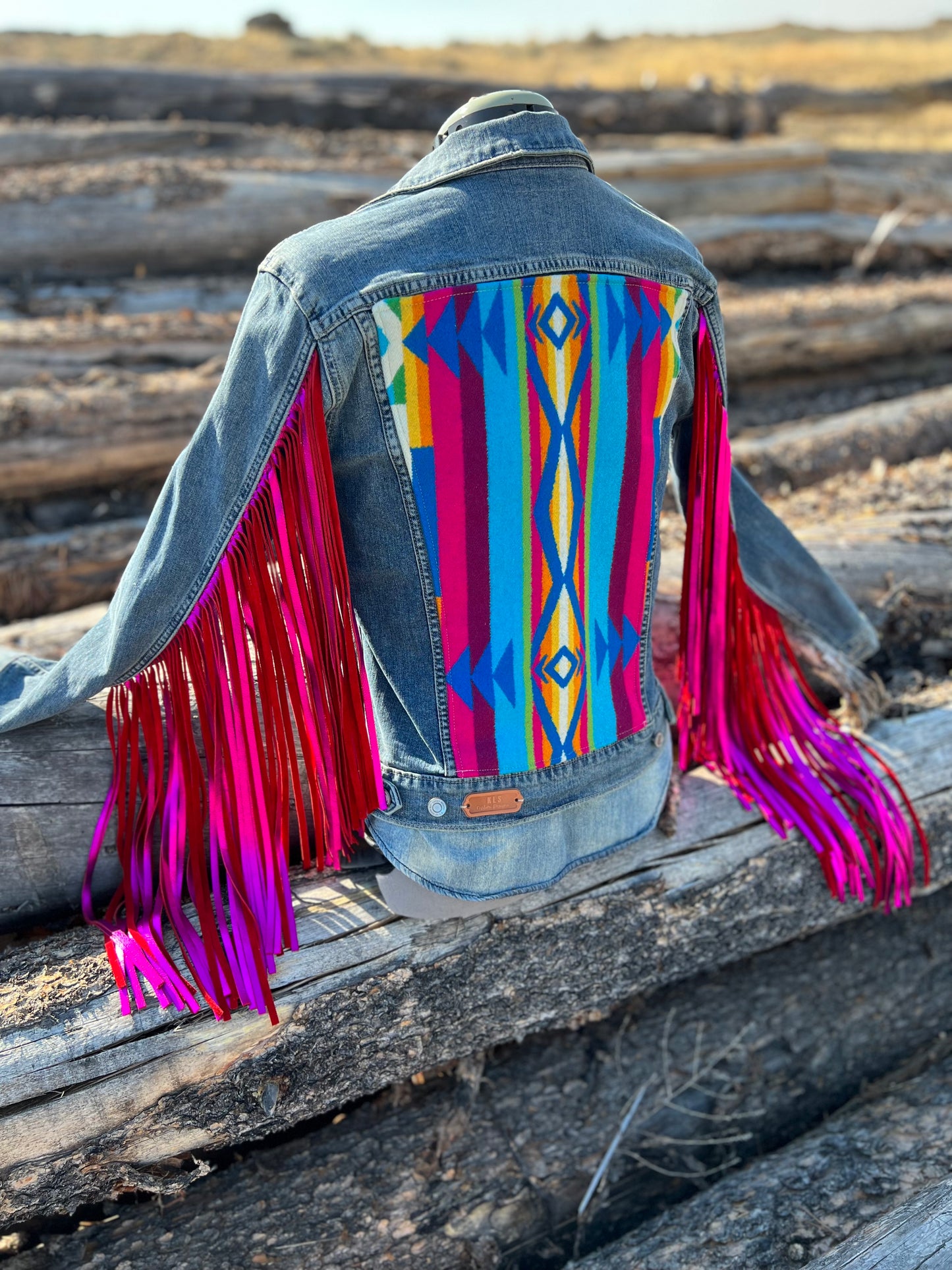 Fringe Jacket with Pendleton ~Ladies M