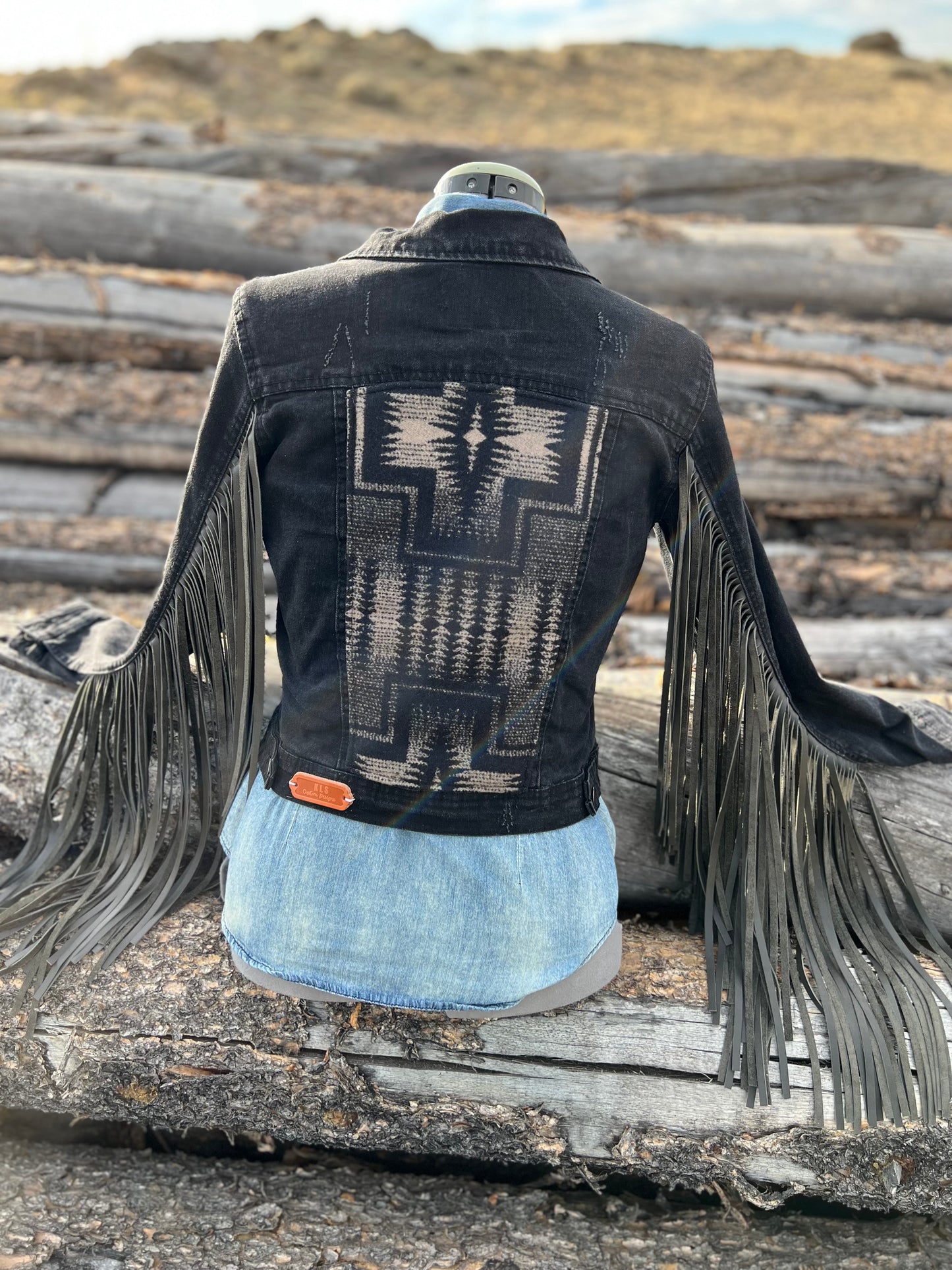 Fringe Jacket with Pendleton ~Ladies S/M