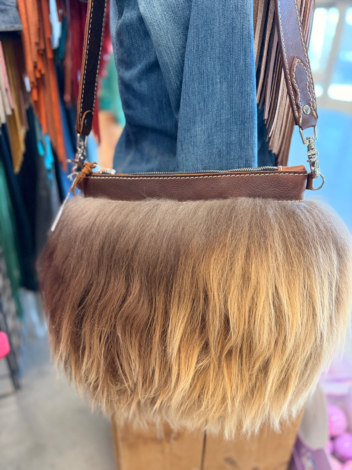 Mongolian Sheep Shoulder Bag