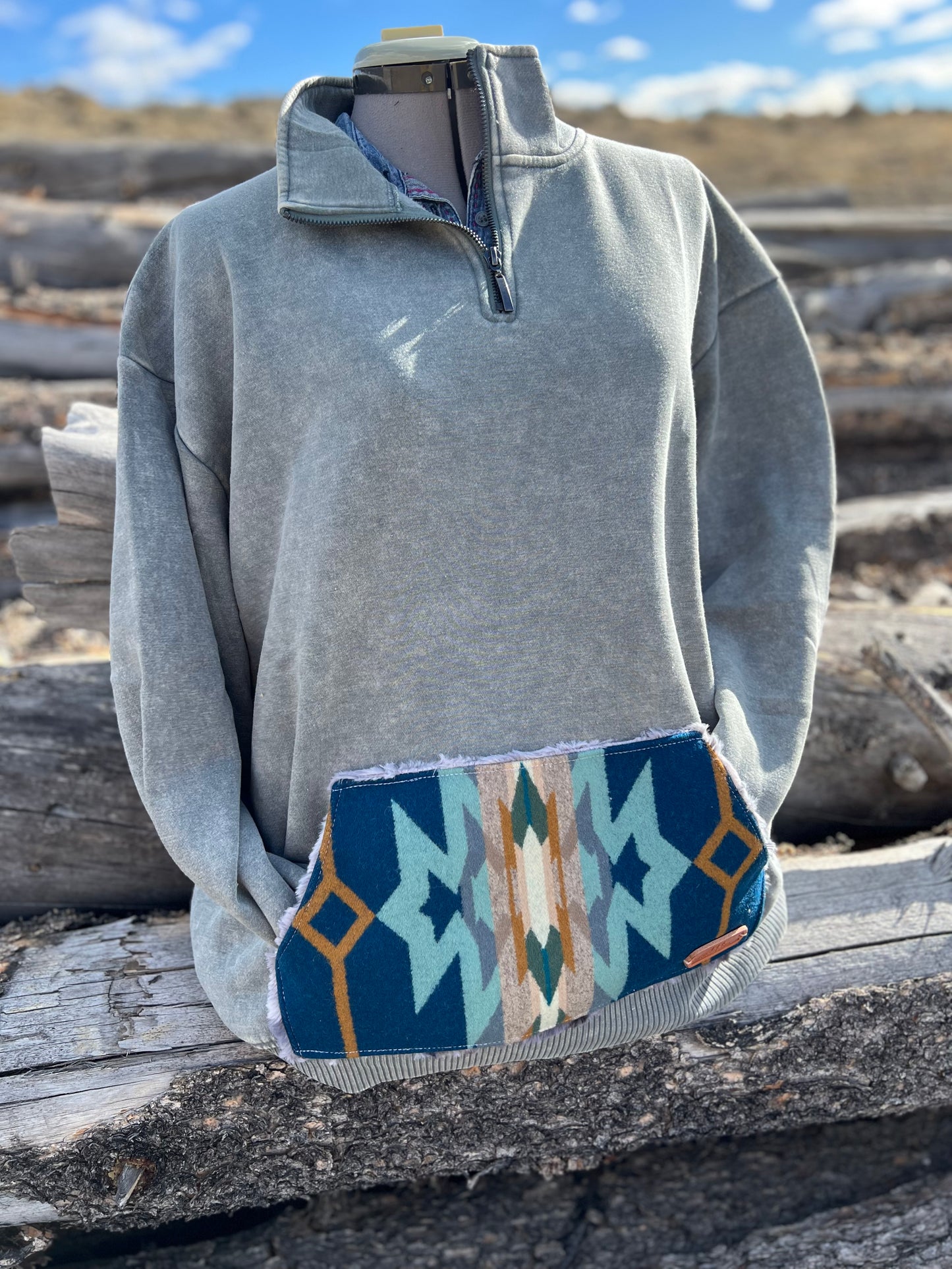 1/4 Zip Sweatshirt - 1X