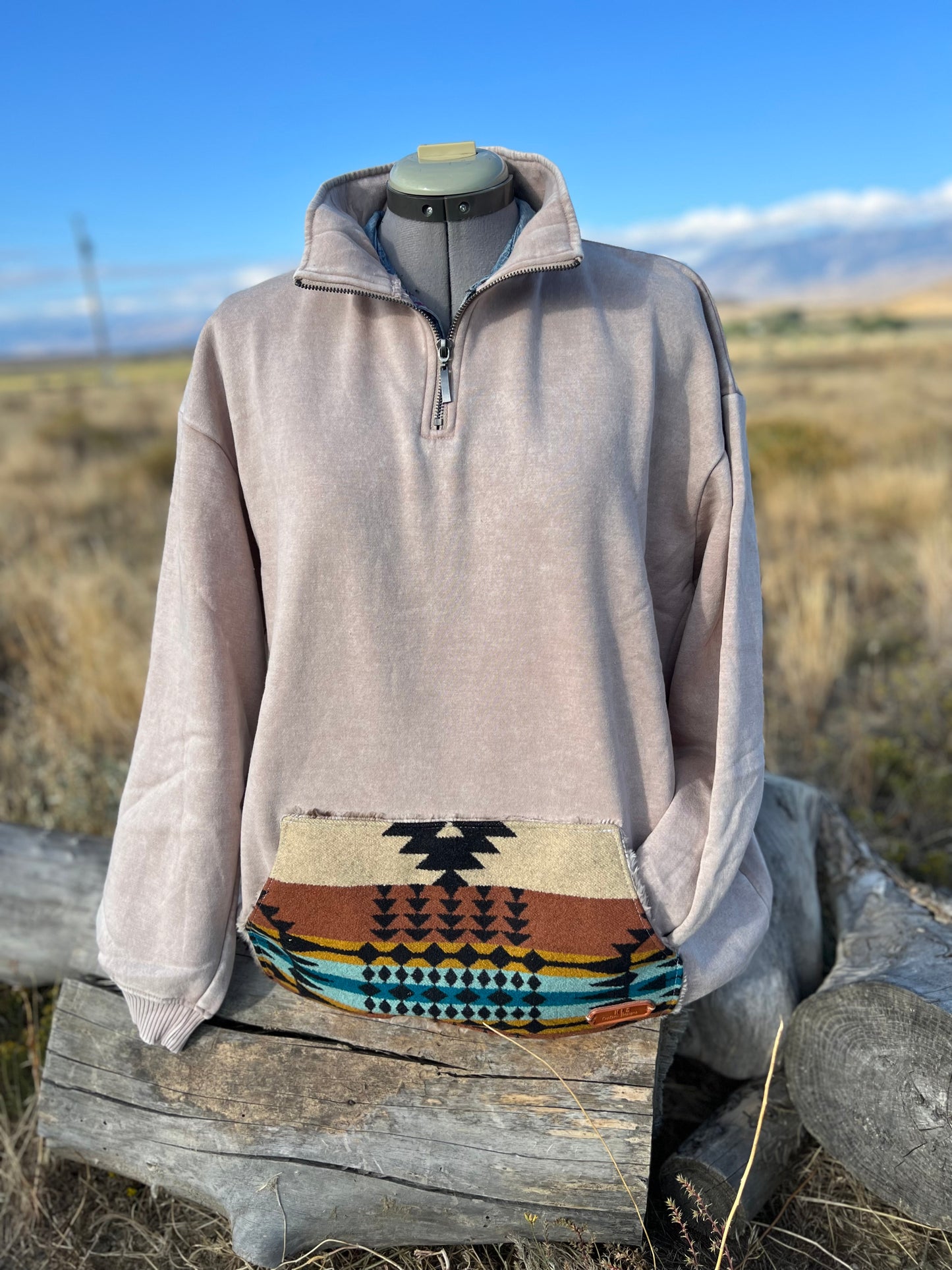 1/4 Zip Sweatshirt - 1X