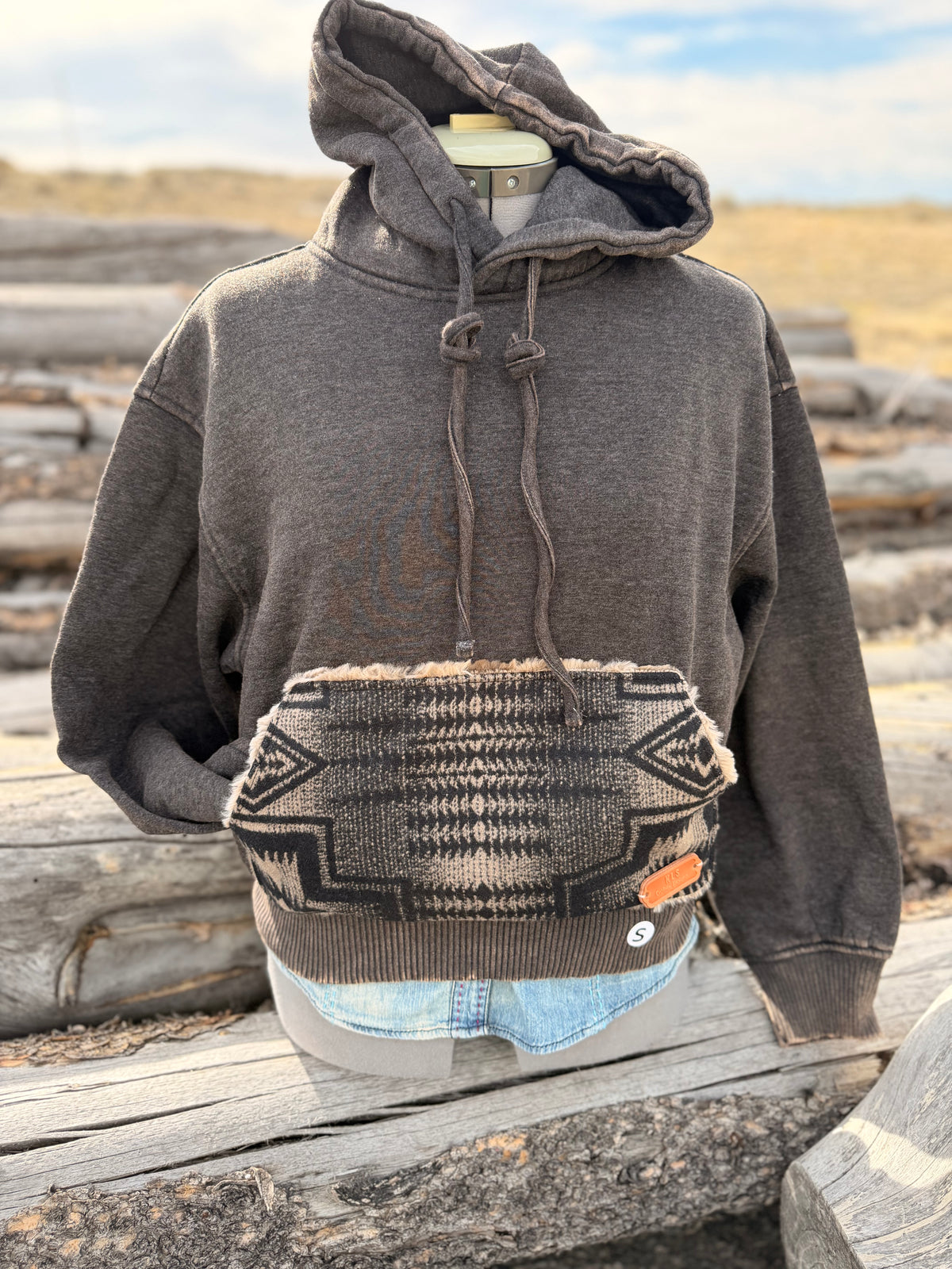 CROP Hoodie Sweatshirt - Small