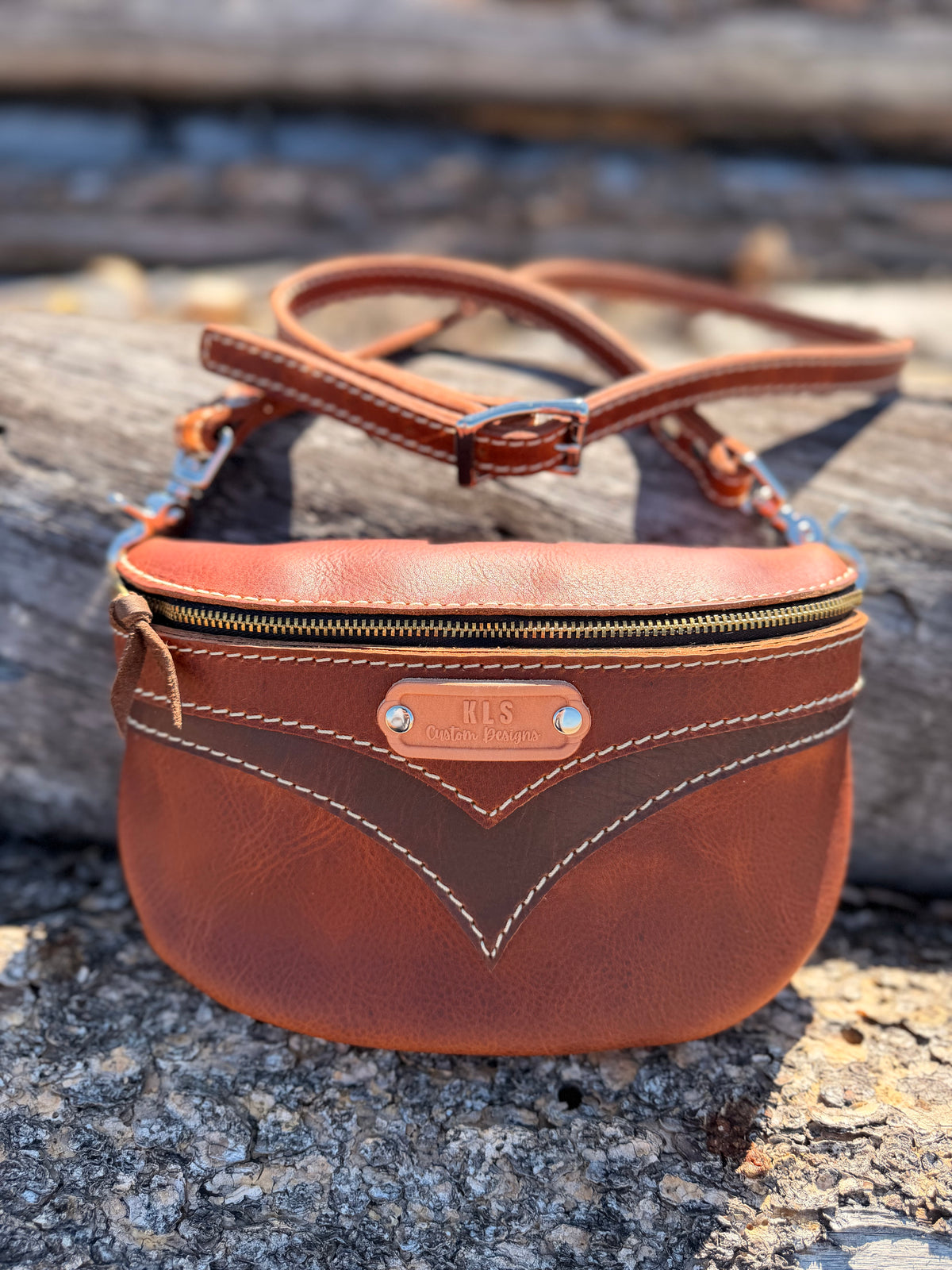 Bison Sling Bag + Leather Strap