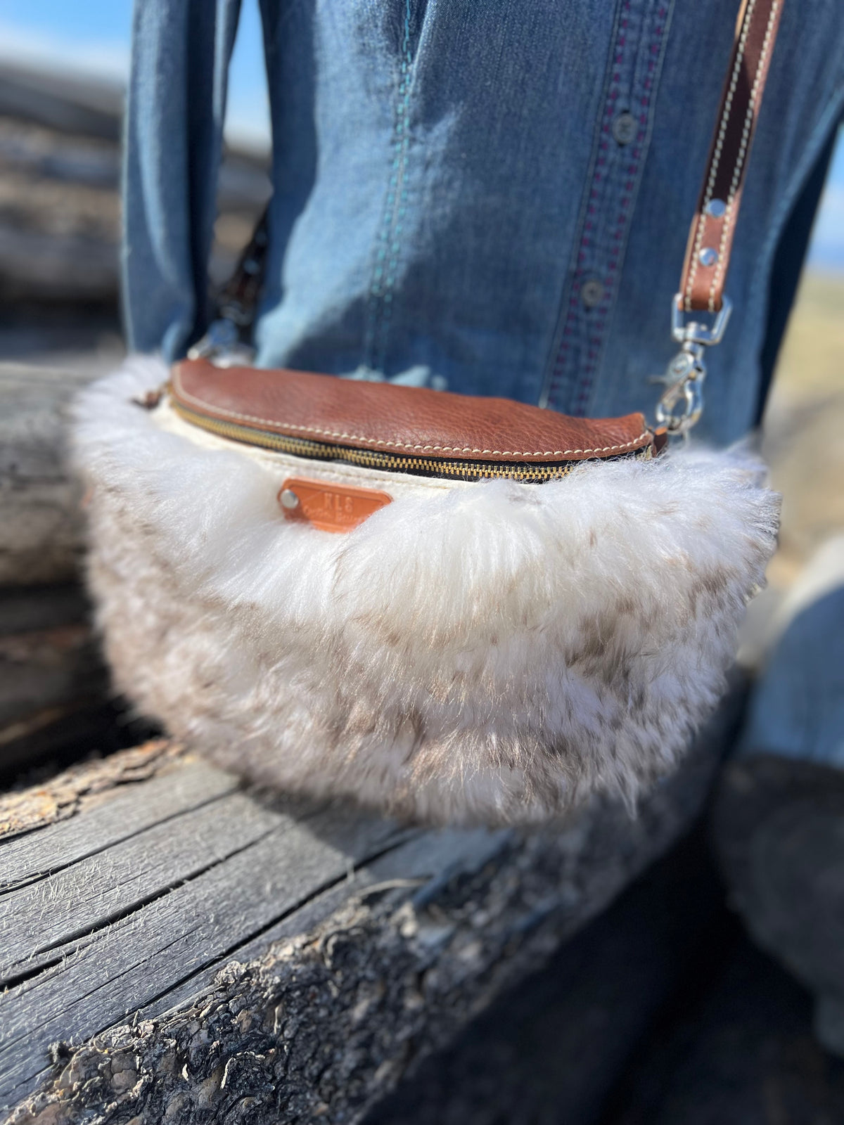 Lamb Sling Bag + Leather Strap