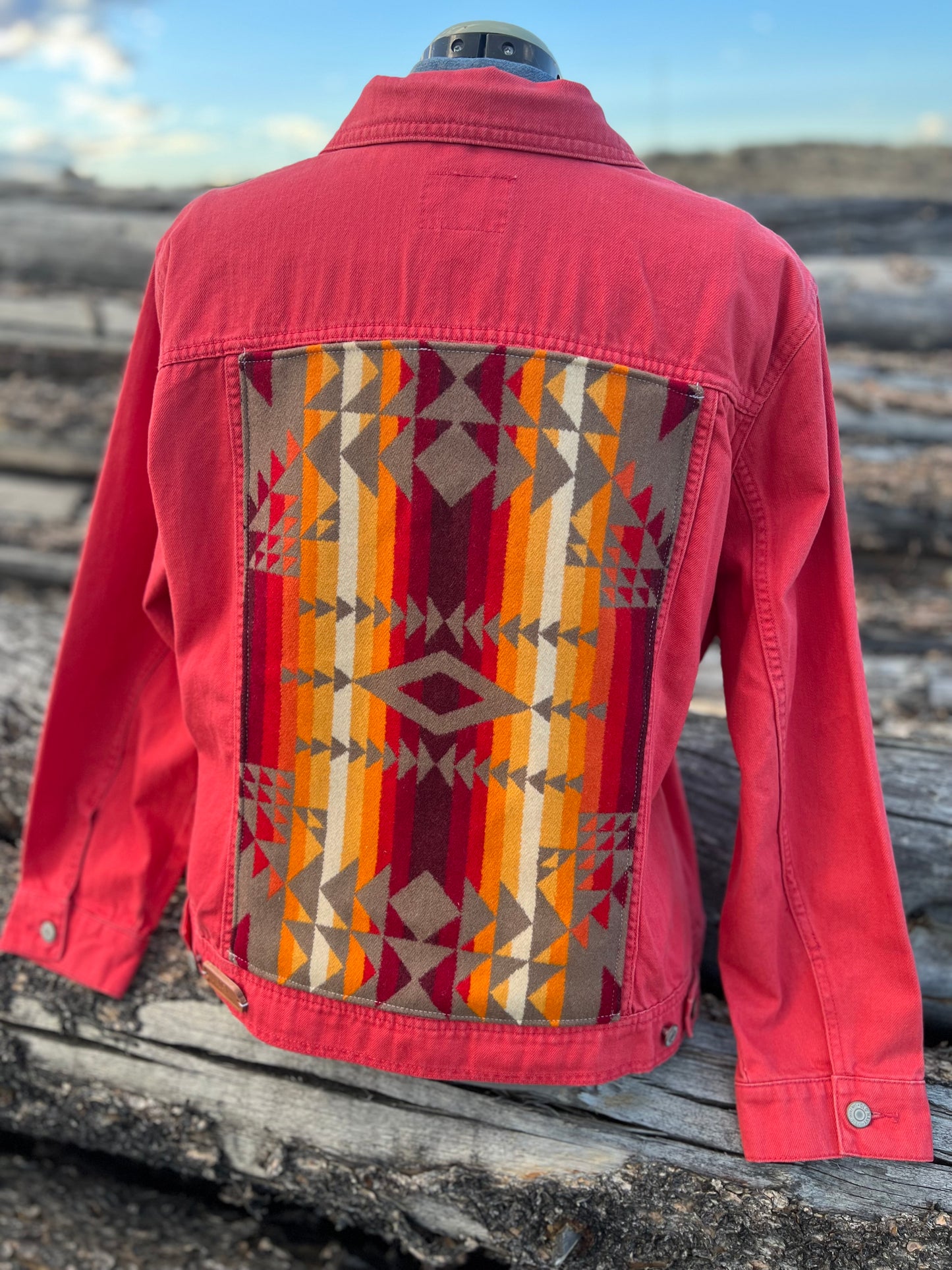 Coral Jacket with Pendleton ~Ladies XXL